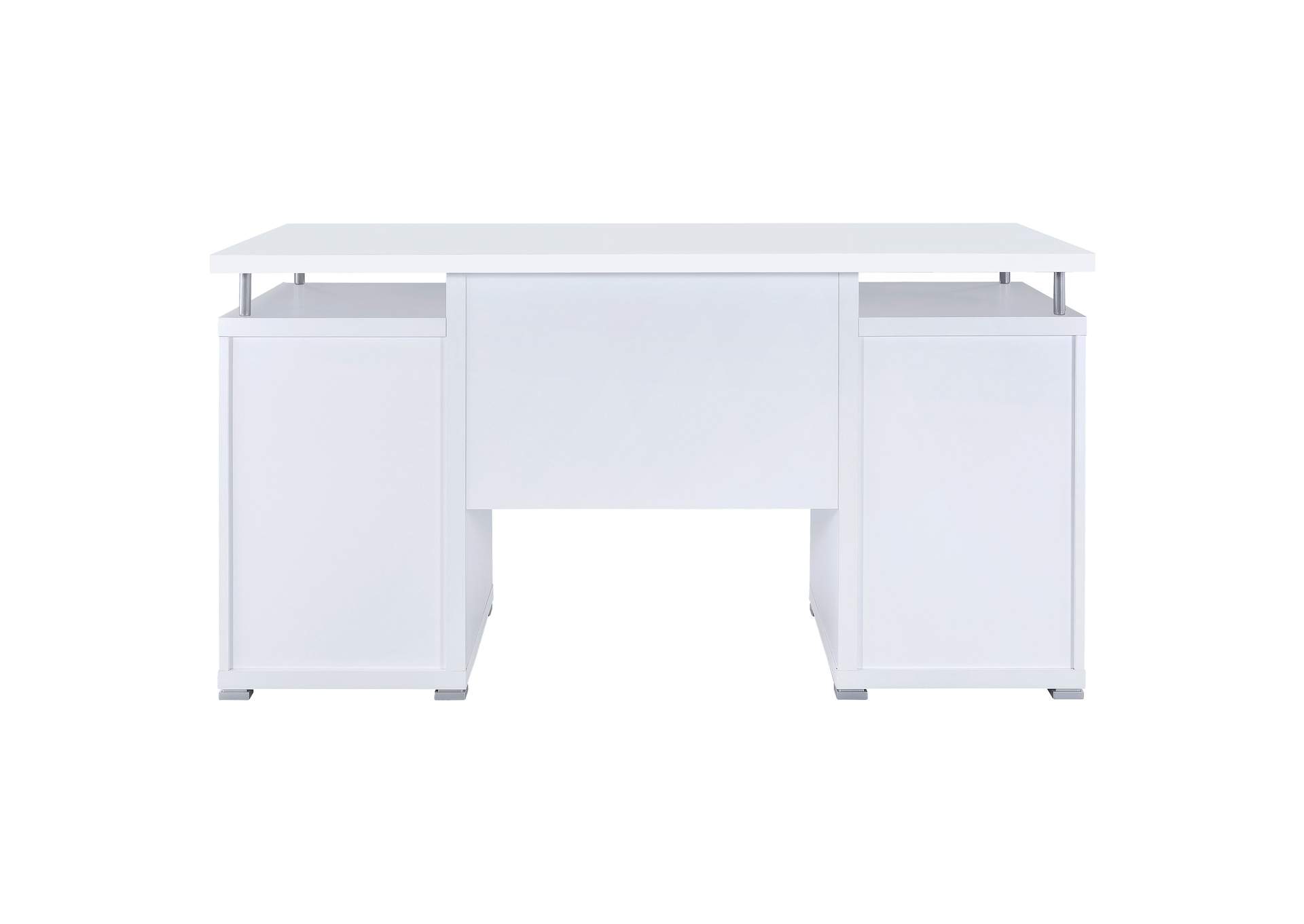 Tracy 2-drawer Computer Desk White