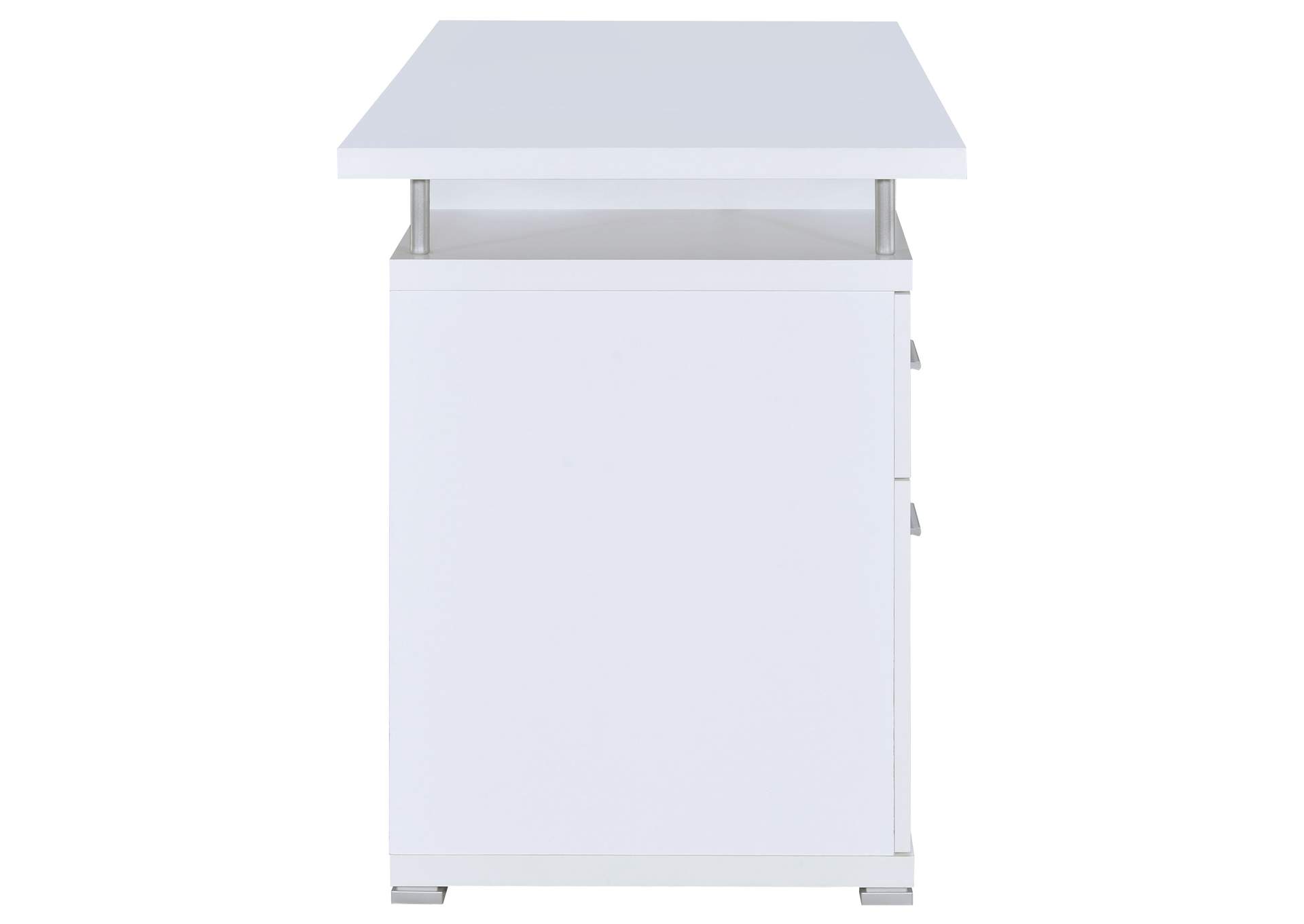 Tracy 2-drawer Computer Desk White