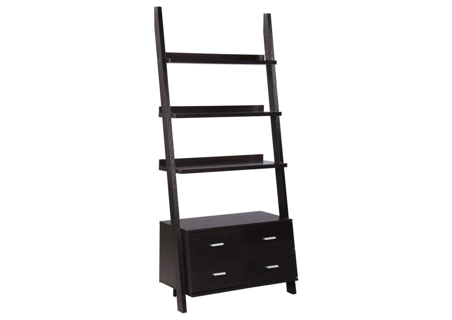 Bower 3-piece Storage Ladder Bookcase Set Cappuccino image 4
