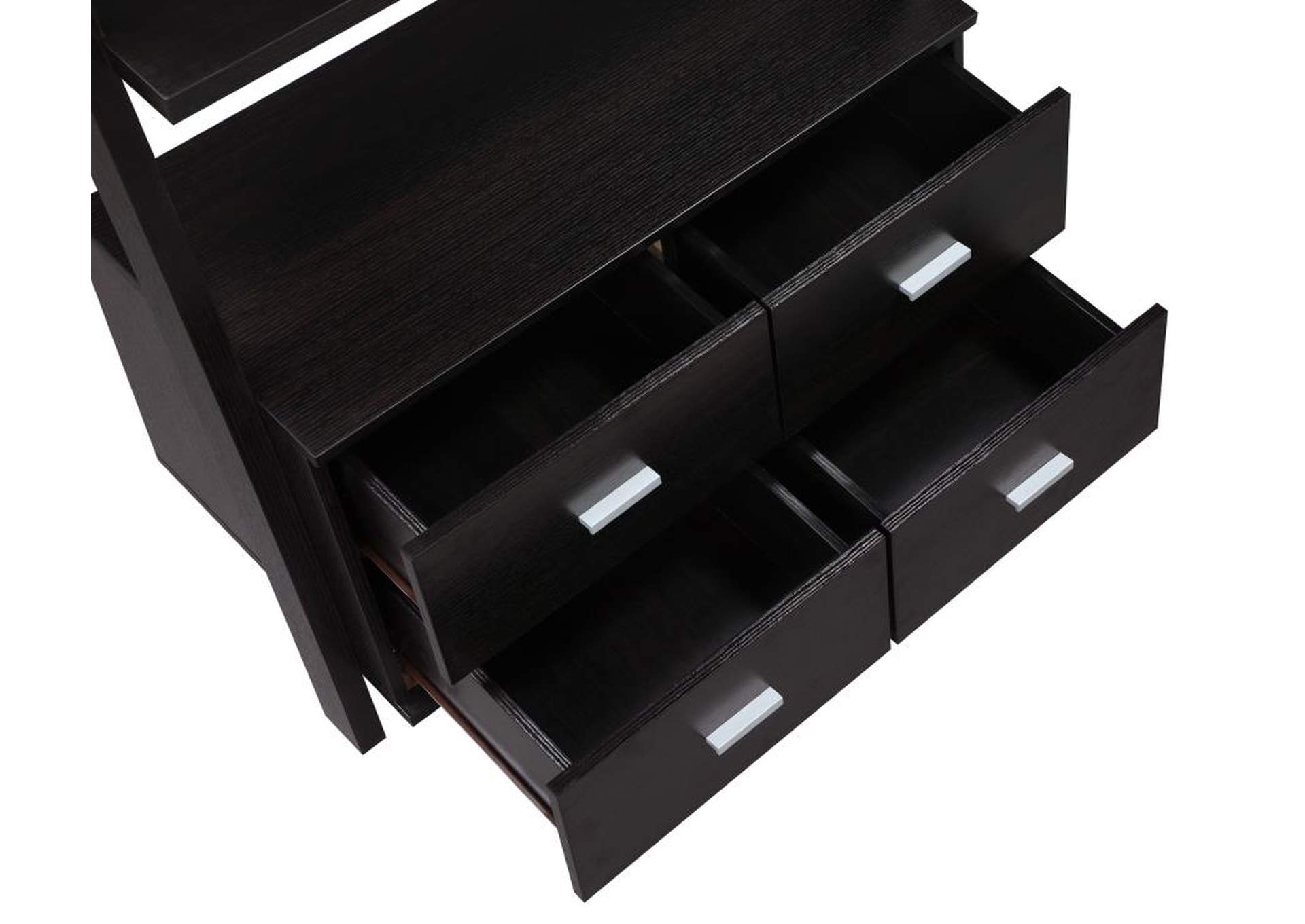 Bower 3-piece Storage Ladder Bookcase Set Cappuccino image 5