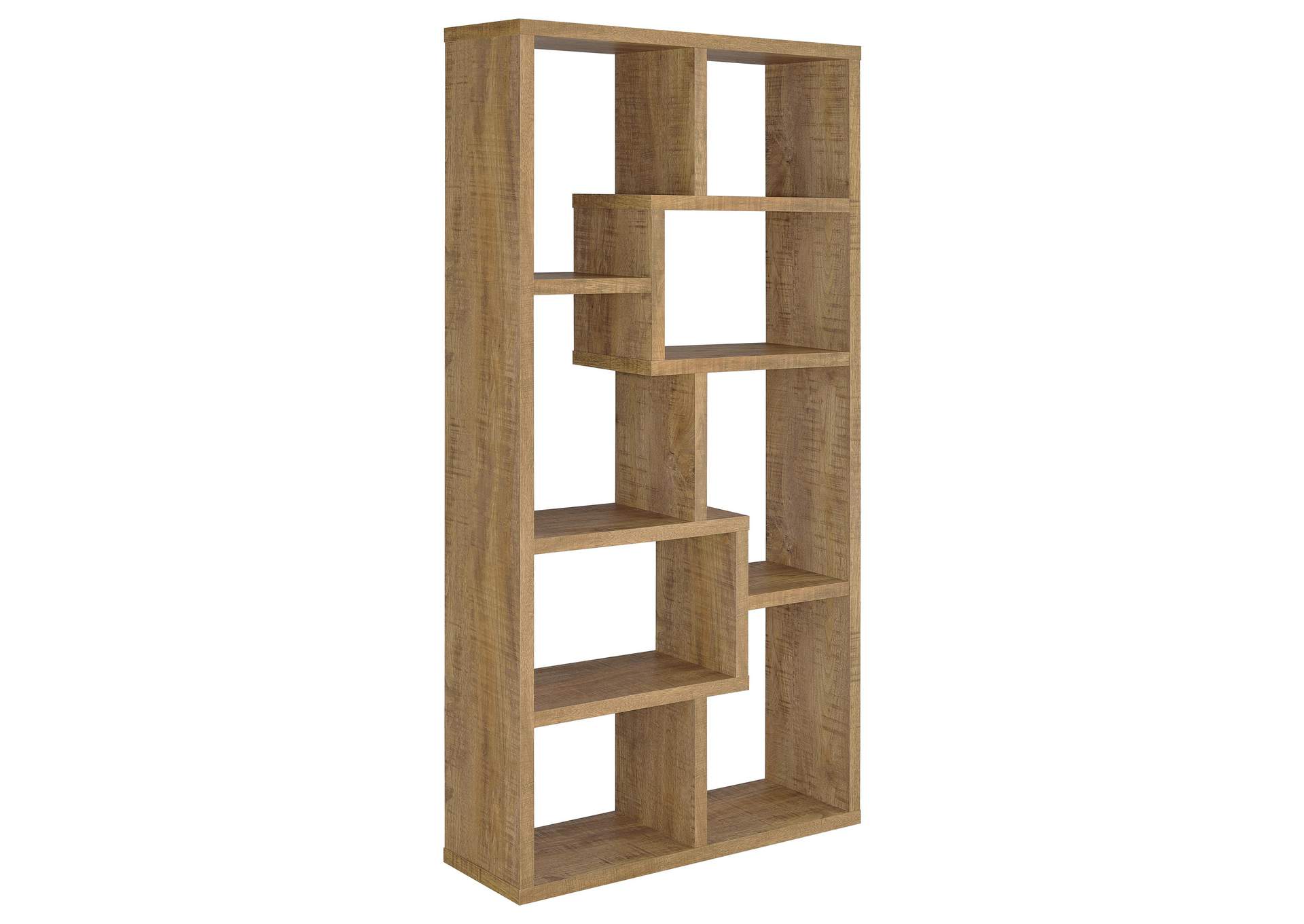 Theo 71-inch 6-shelf Bookshelf Mango image 7