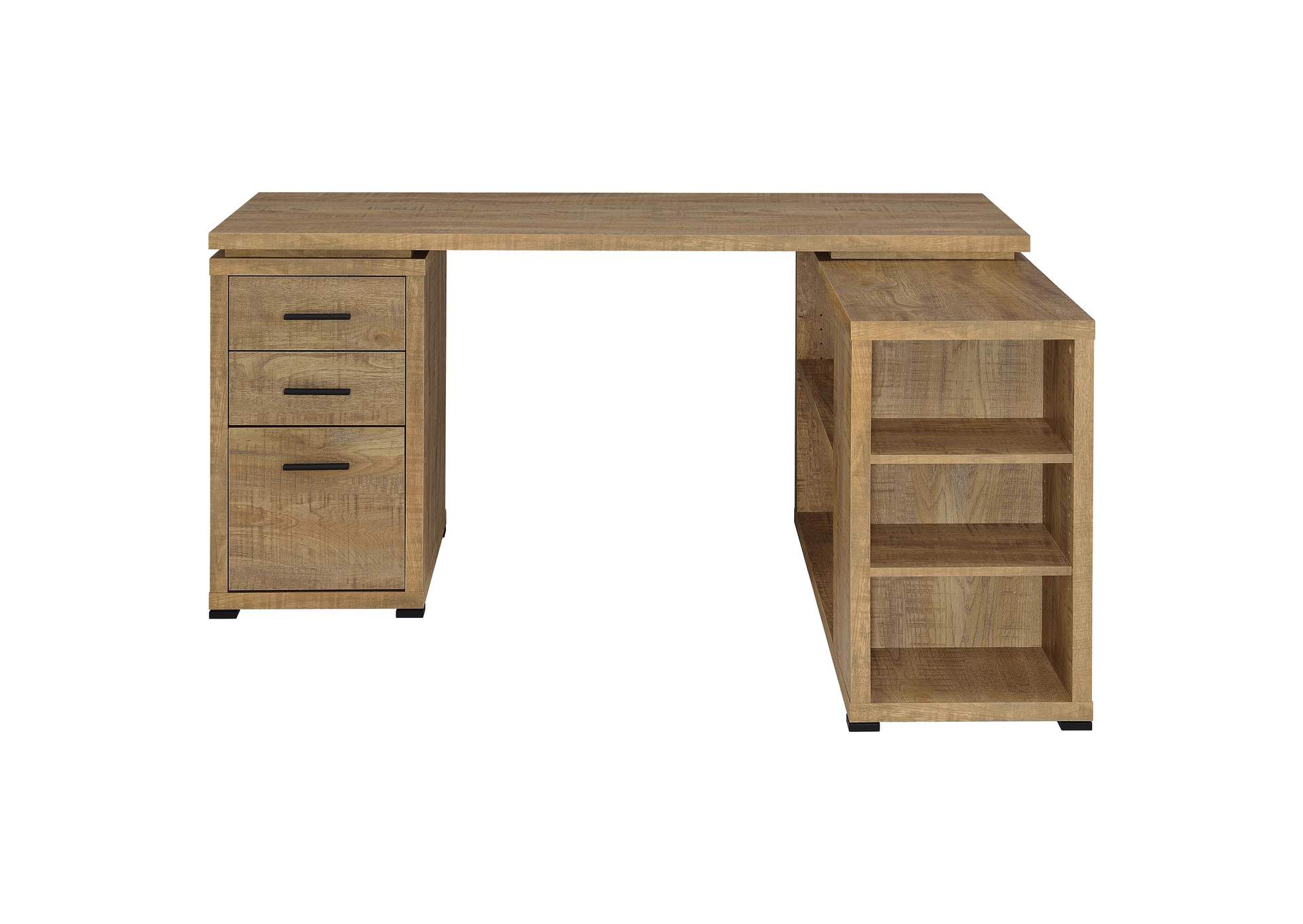 Yvette 60-inch 3-drawer L-Shape Computer Desk Mango image 5