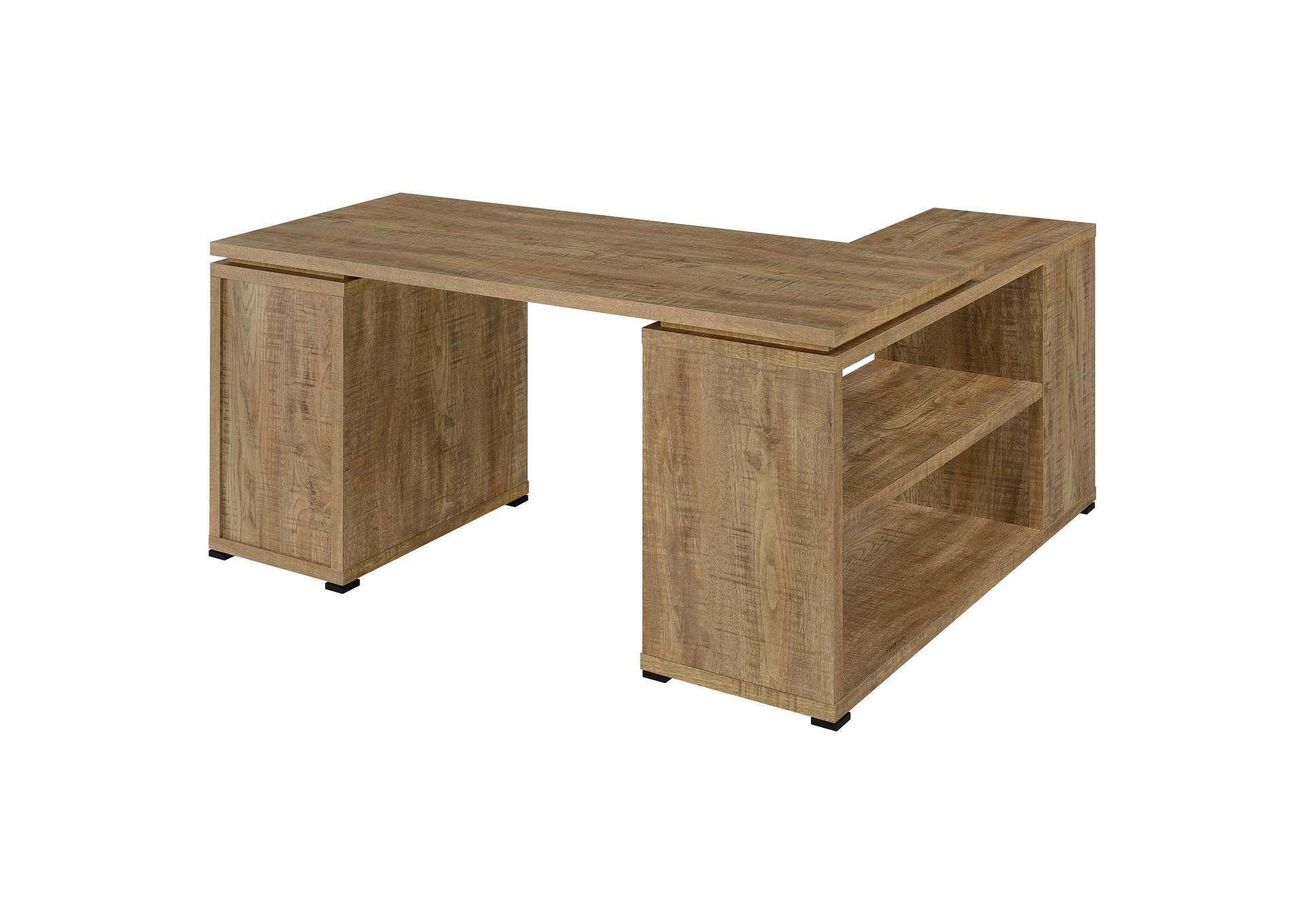 Yvette 60-inch 3-drawer L-Shape Computer Desk Mango image 8