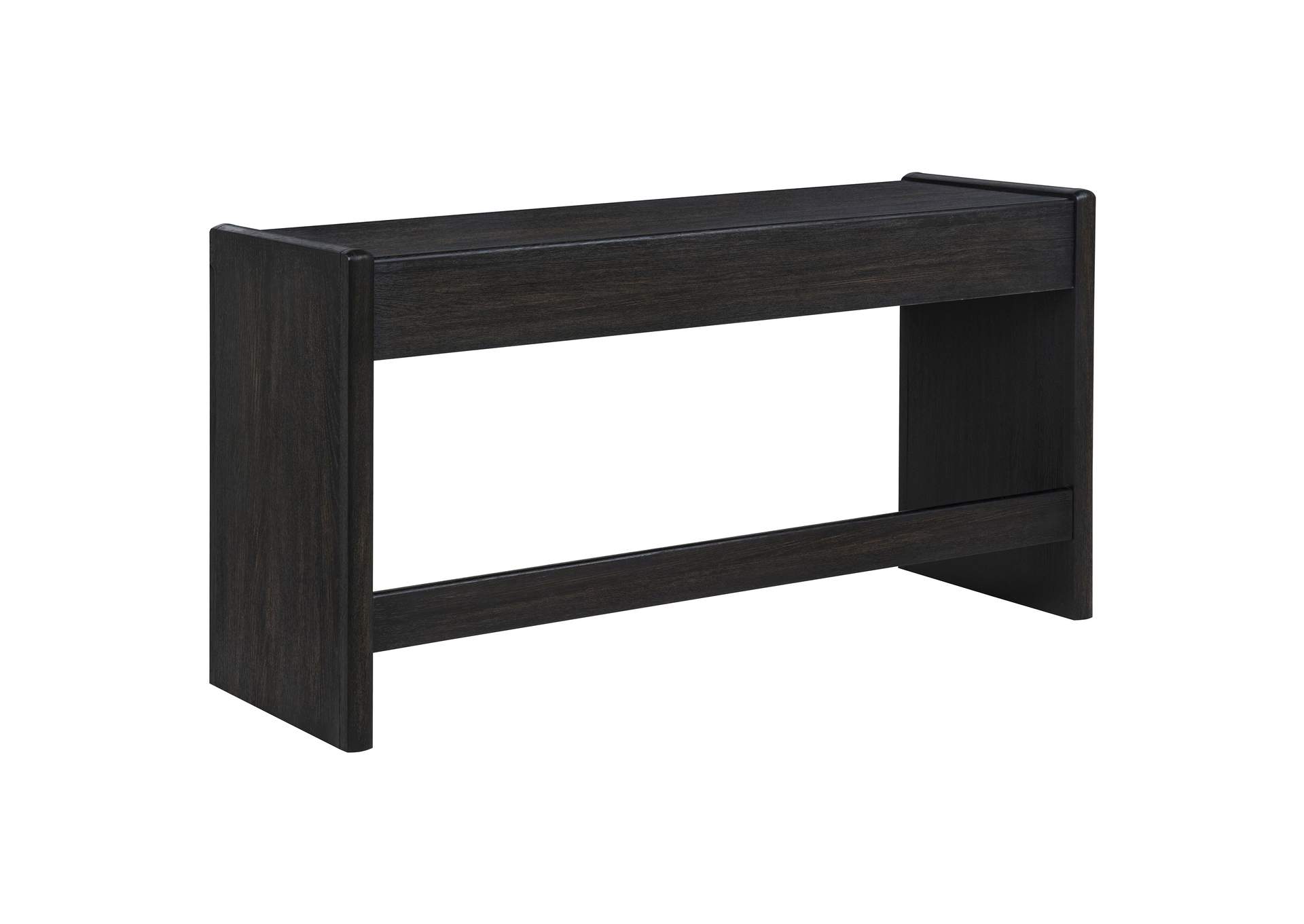 Leandro 2-drawer Home Office Writing Desk Burnished Black image 9