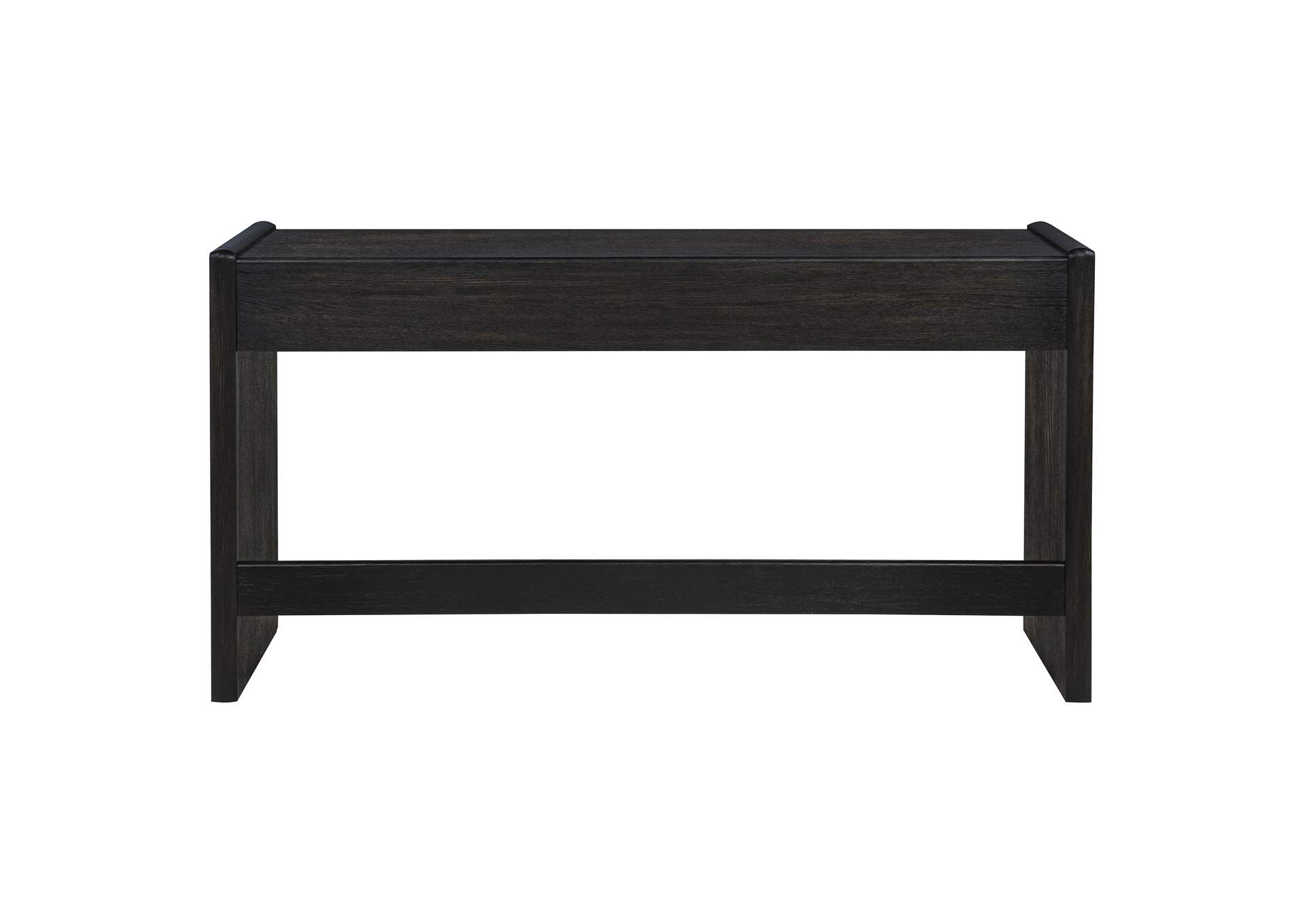 Leandro 2-drawer Home Office Writing Desk Burnished Black image 10