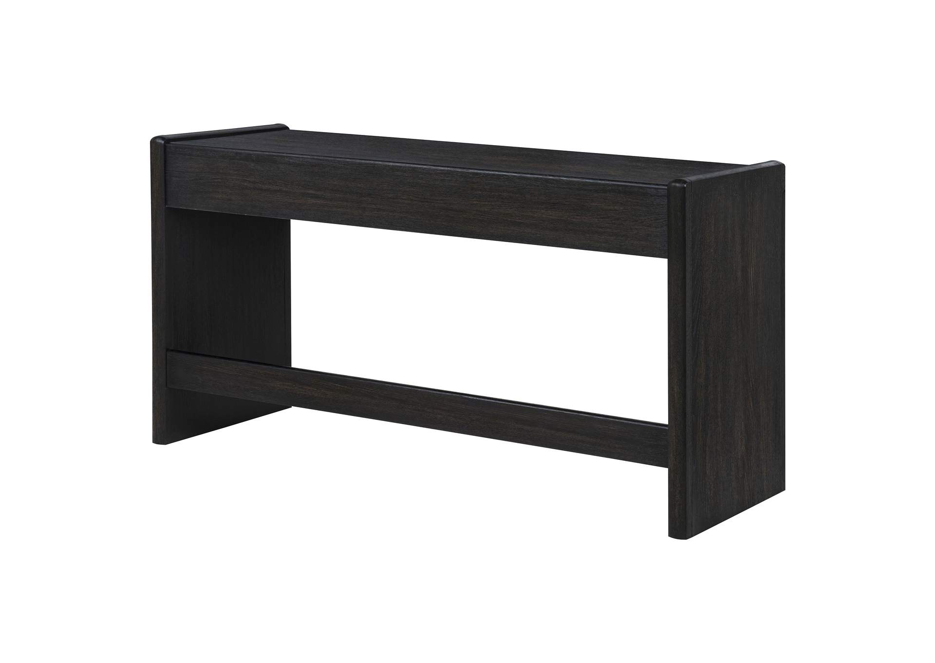Leandro 2-drawer Home Office Writing Desk Burnished Black image 11