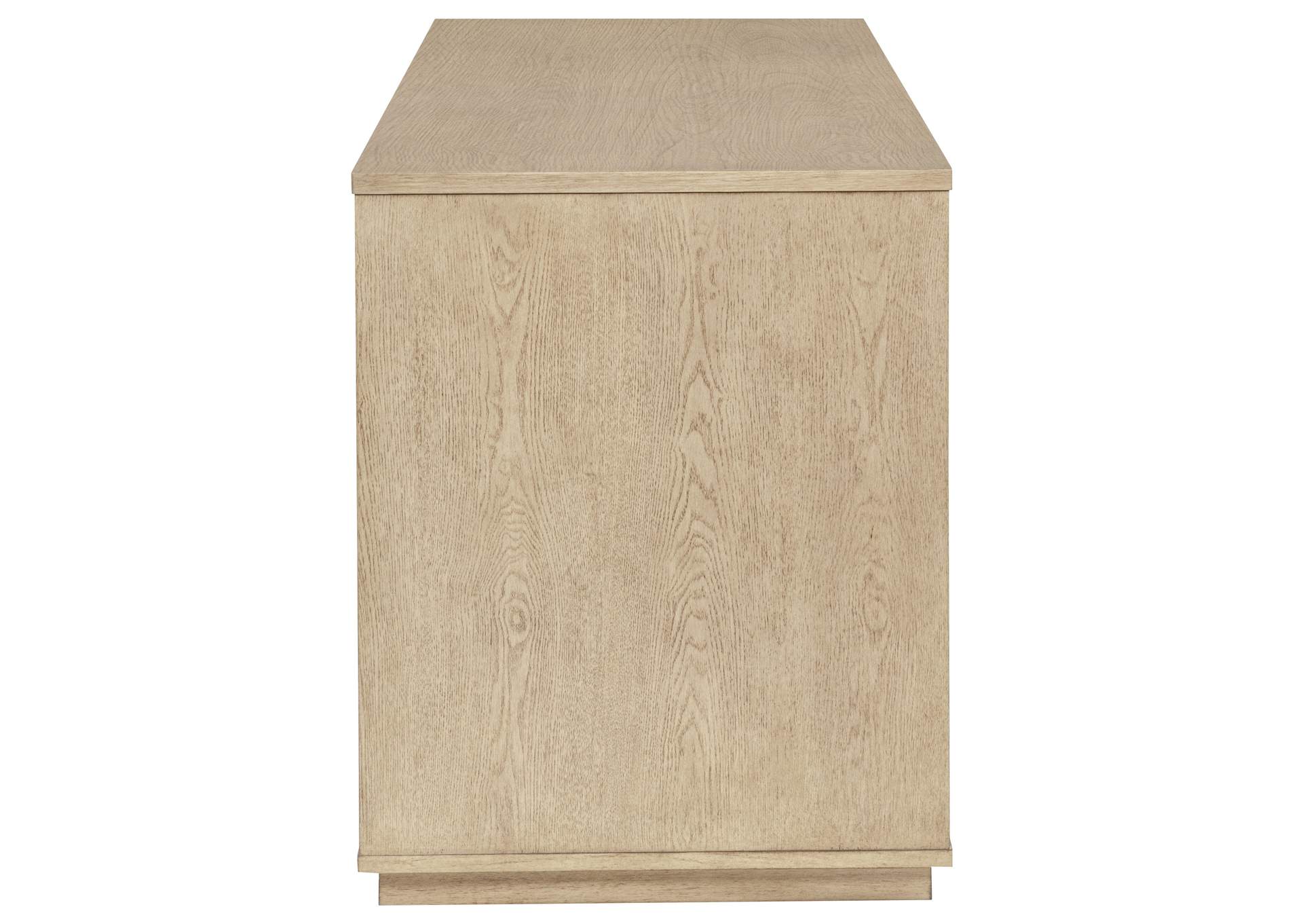 Harkes 75-inch 3-drawer Computer Desk with Adjustable Shelf Light Elm image 8