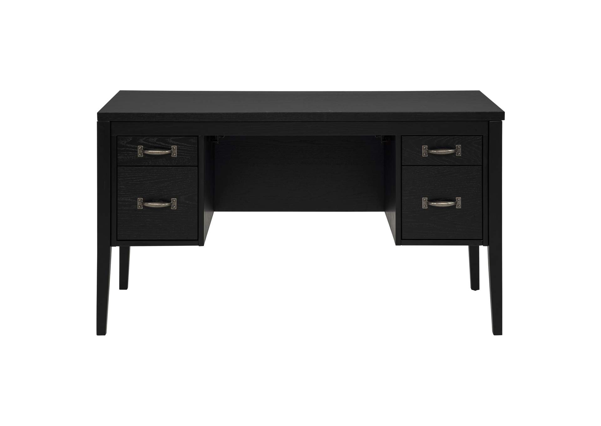 Graham 54-inch 4-drawer Double Pedestal Lift Top Computer Desk Black image 7