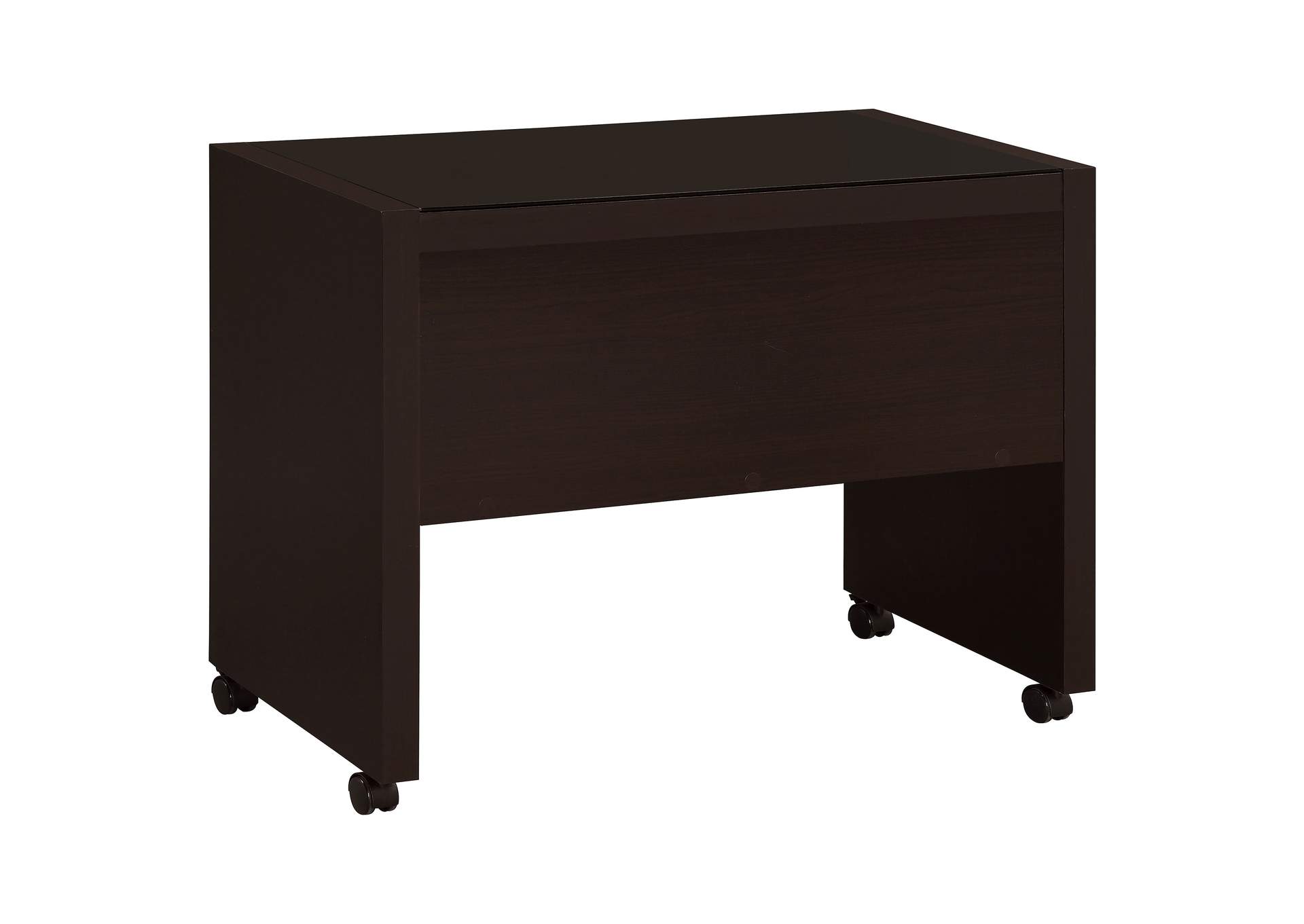 Skeena 35-inch Home Office Mobile Return Desk Cappuccino