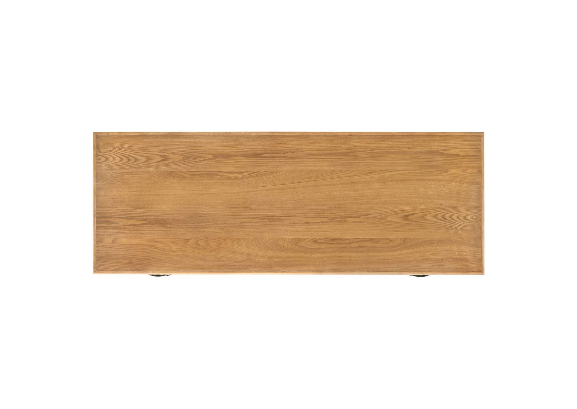 Roldan 69-inch 4-drawer Computer Desk with File Drawer Light Ash image 13