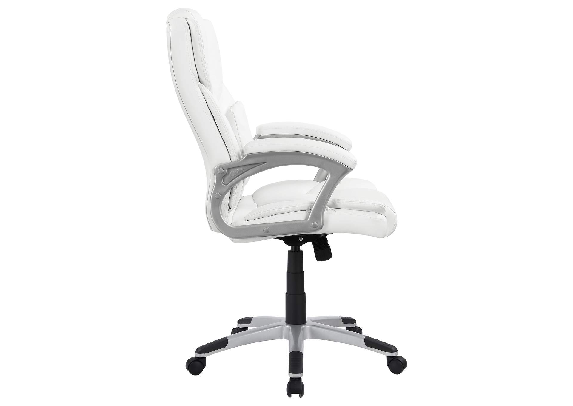 Kaffir Adjustable Height Office Chair White and Silver