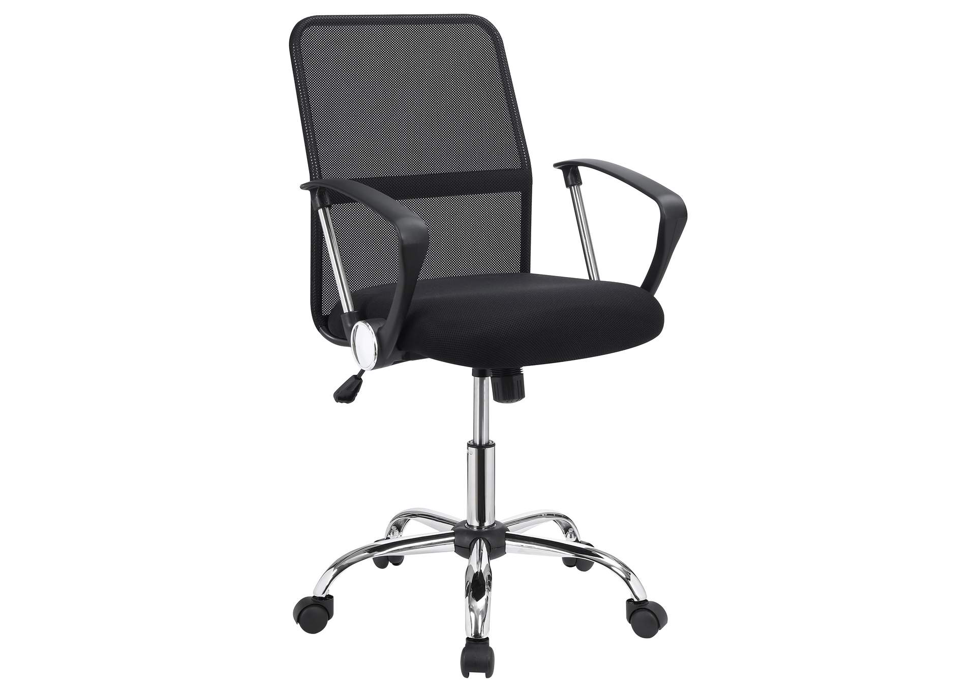 Gerta Upholstered Adjustable Mesh Office Desk Chair Black