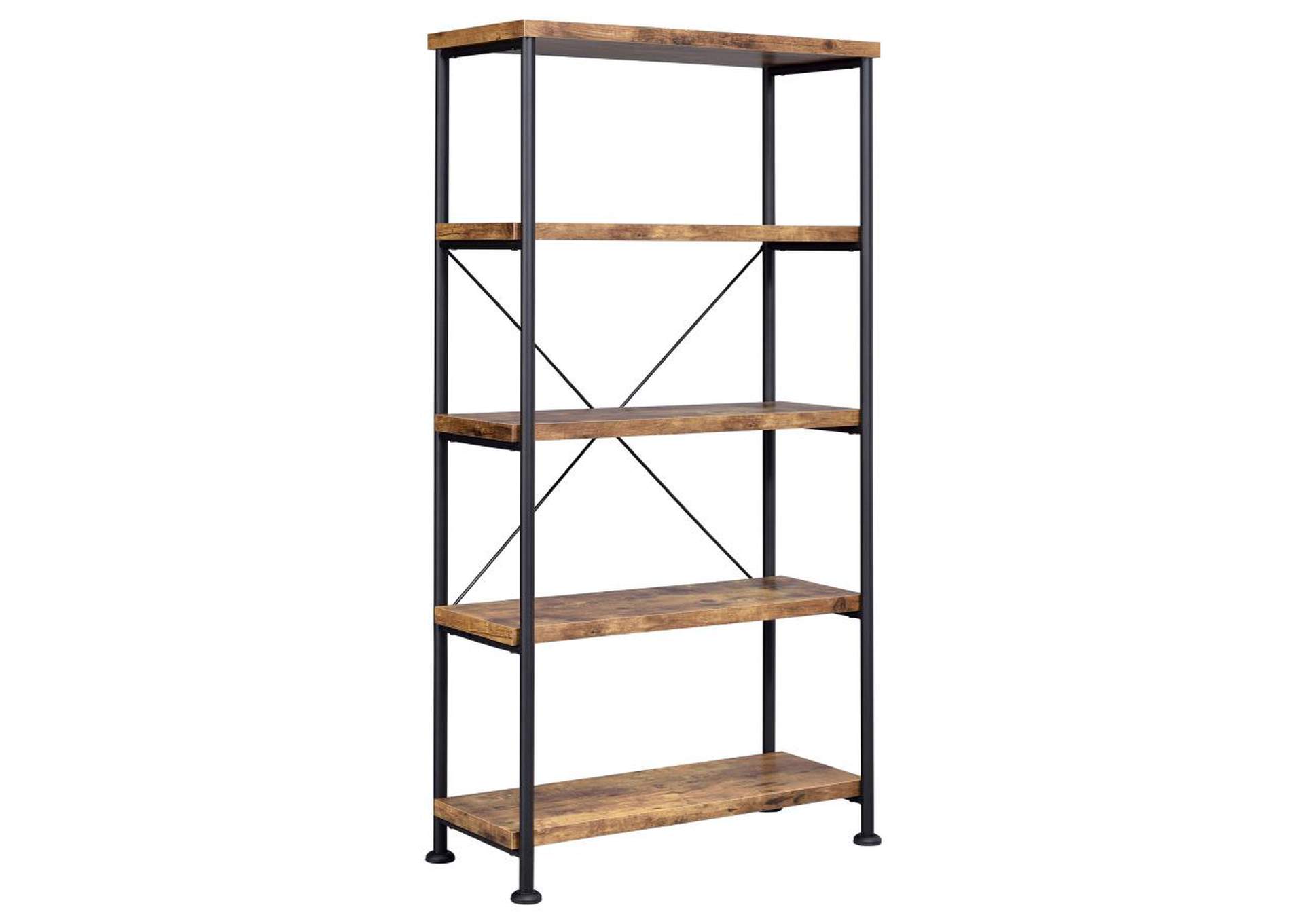 Analiese 2-piece 3-drawer Writing Desk Set Antique Nutmeg and Black image 9