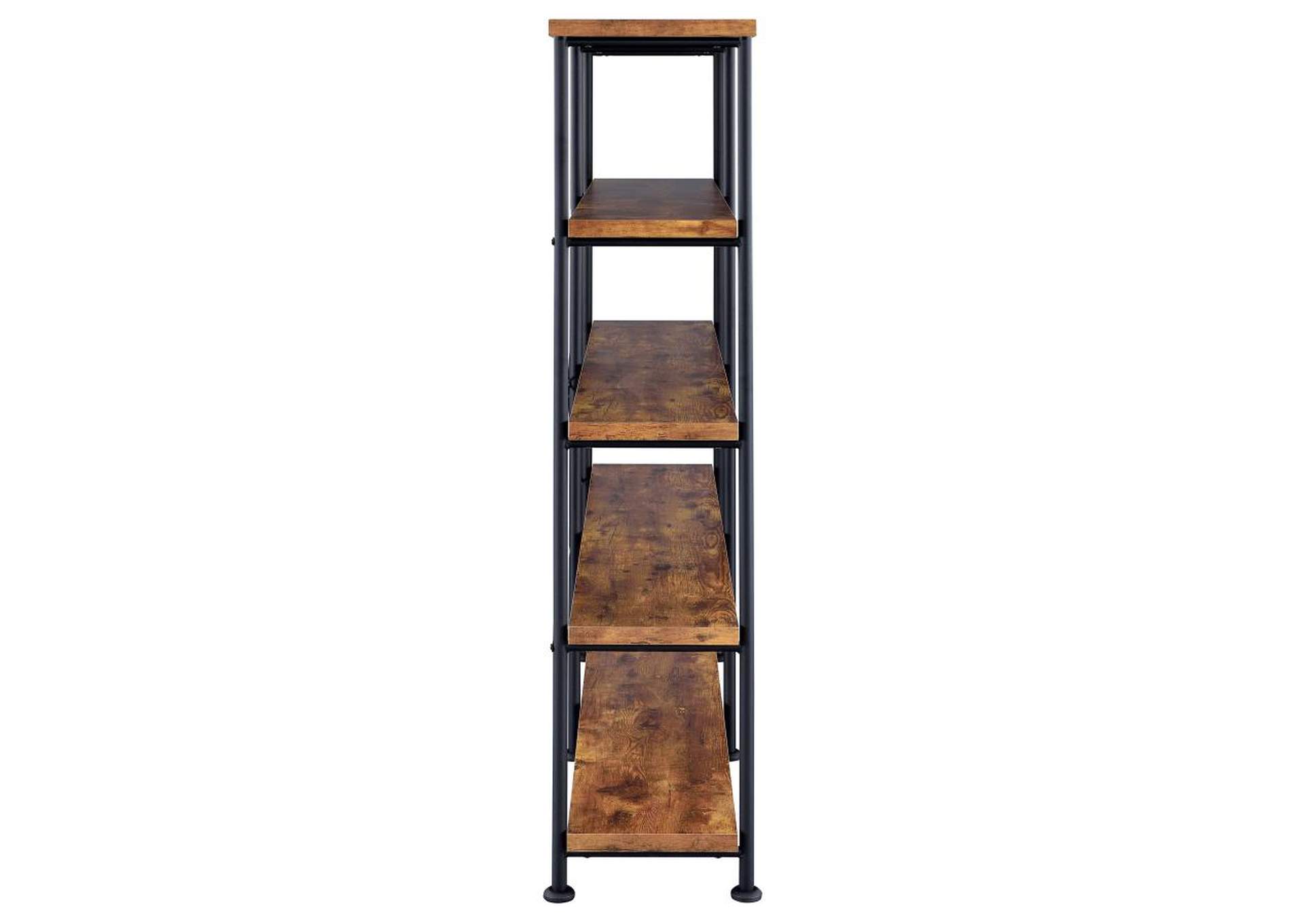 Analiese 4shelf Open Bookcase Antique Nutmeg