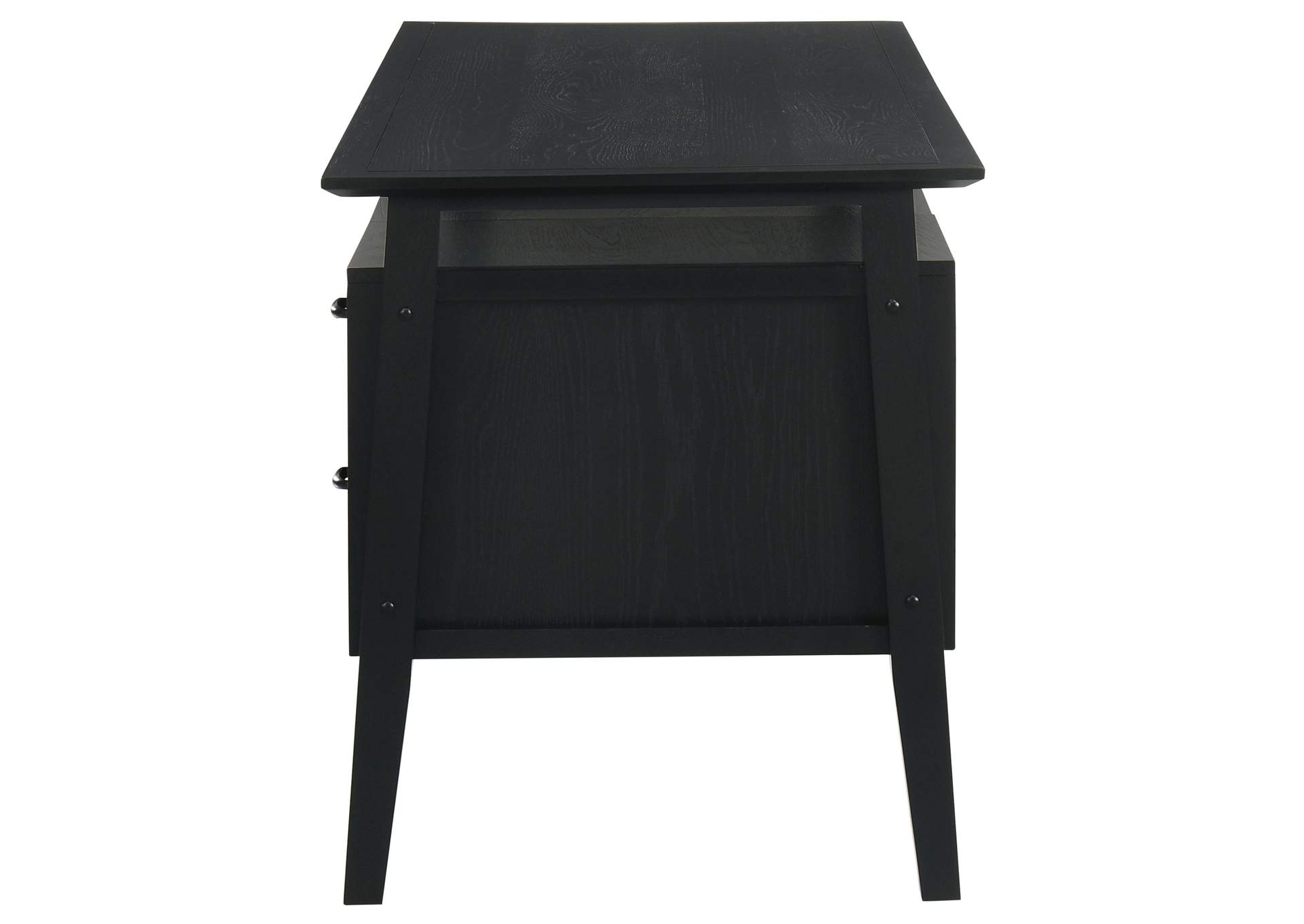 Goodson 64-inch 4-Drawer Double Pedestal Computer Desk Black image 8