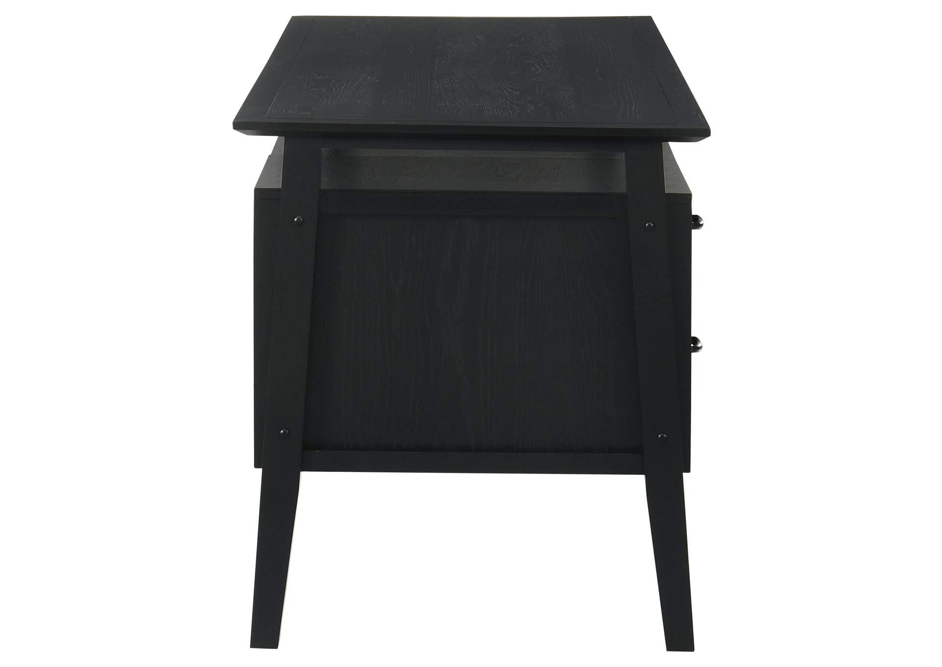 Goodson 64-inch 4-Drawer Double Pedestal Computer Desk Black image 12