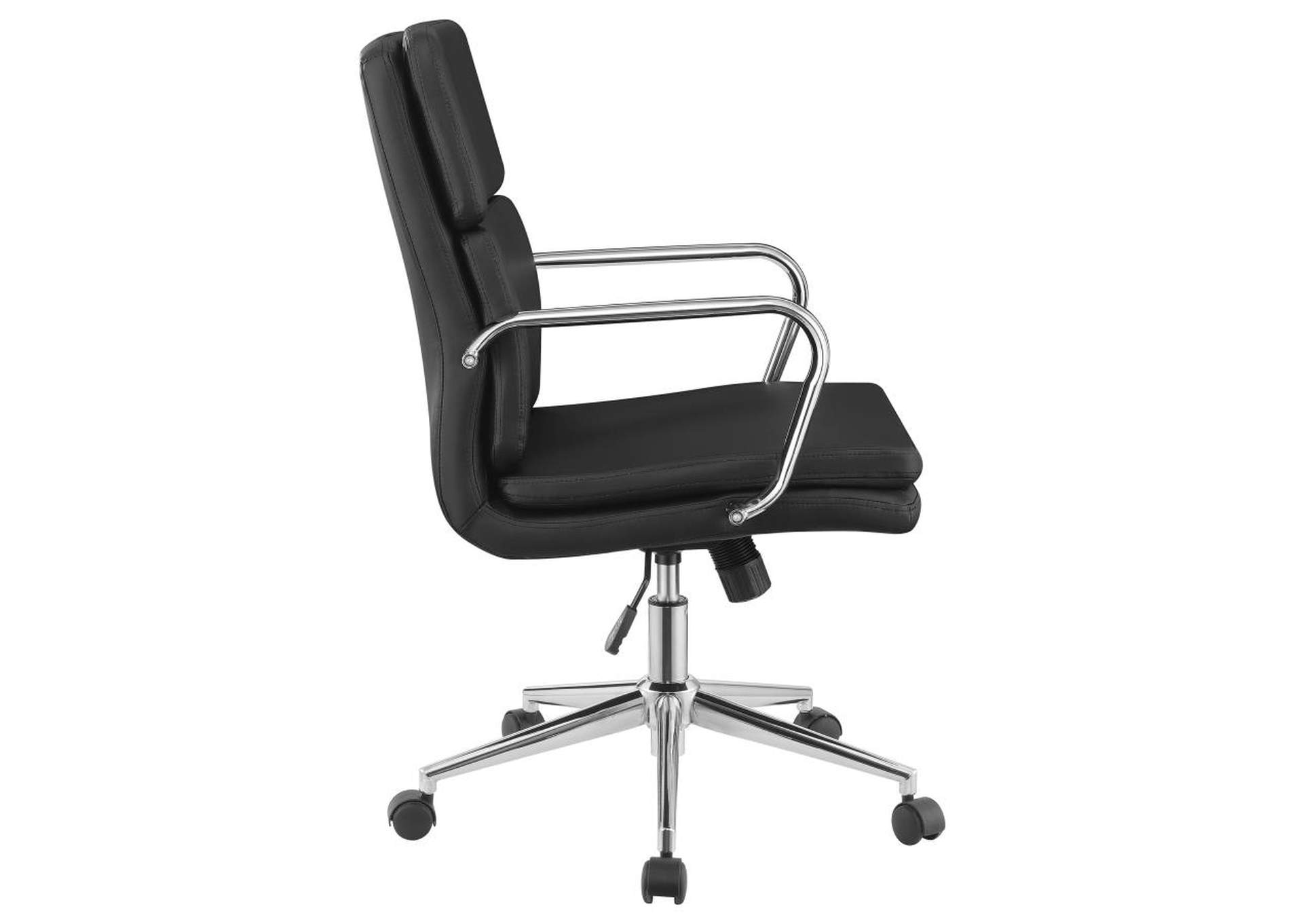 Ximena High Back Upholstered Office Chair Black