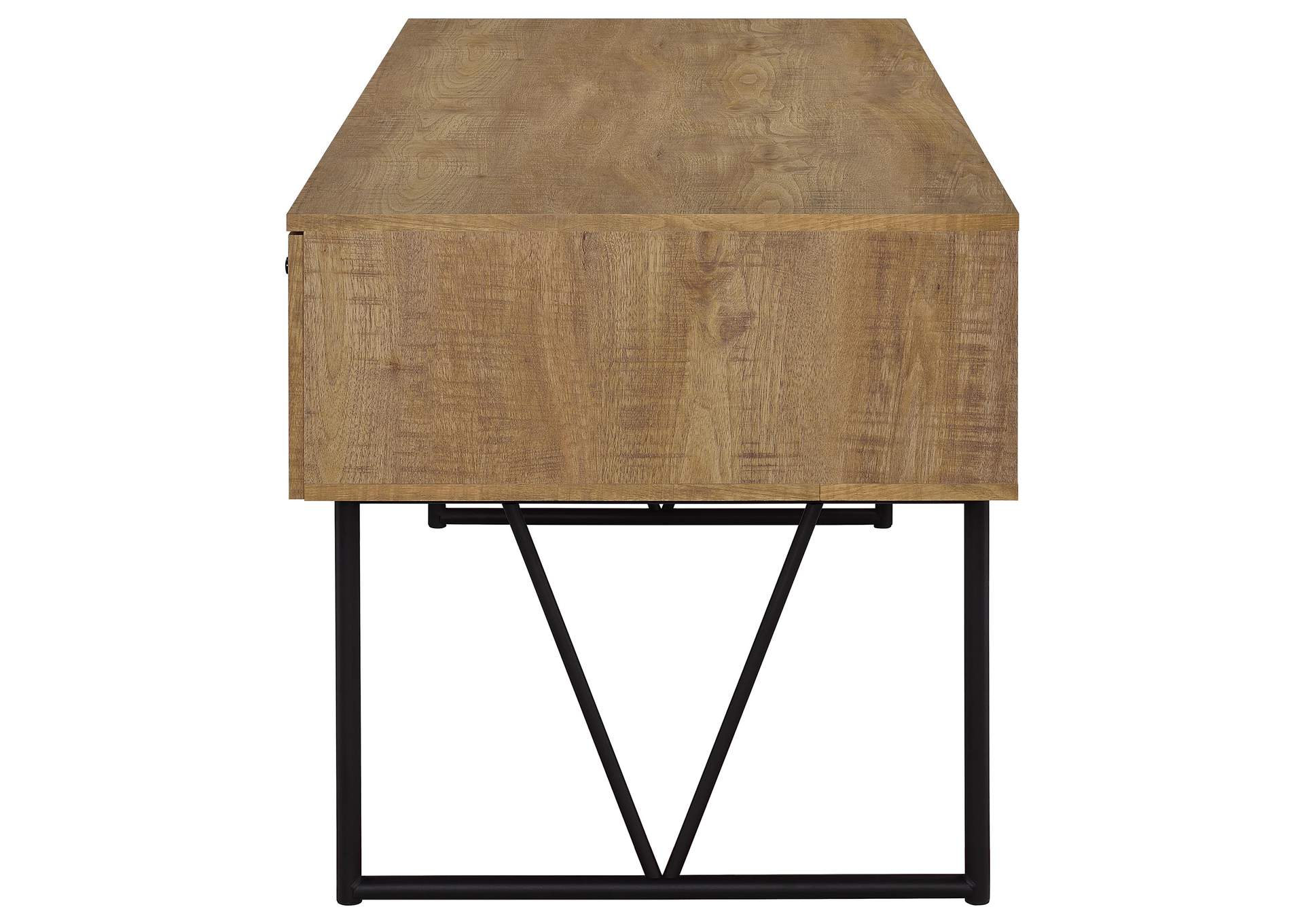 Analiese 63-inch 4-drawer Writing Desk Mango image 7