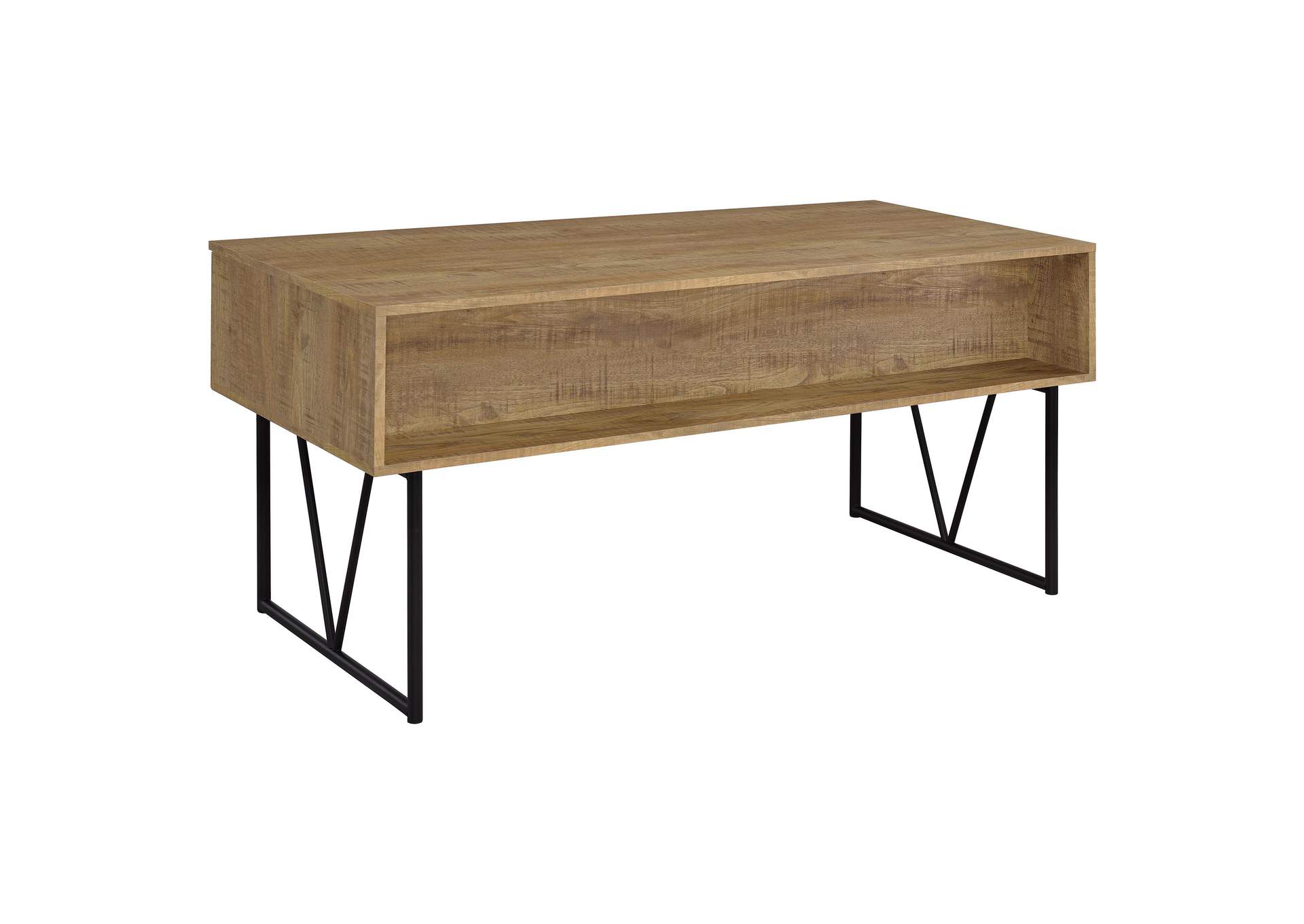 Analiese 63-inch 4-drawer Writing Desk Mango image 8
