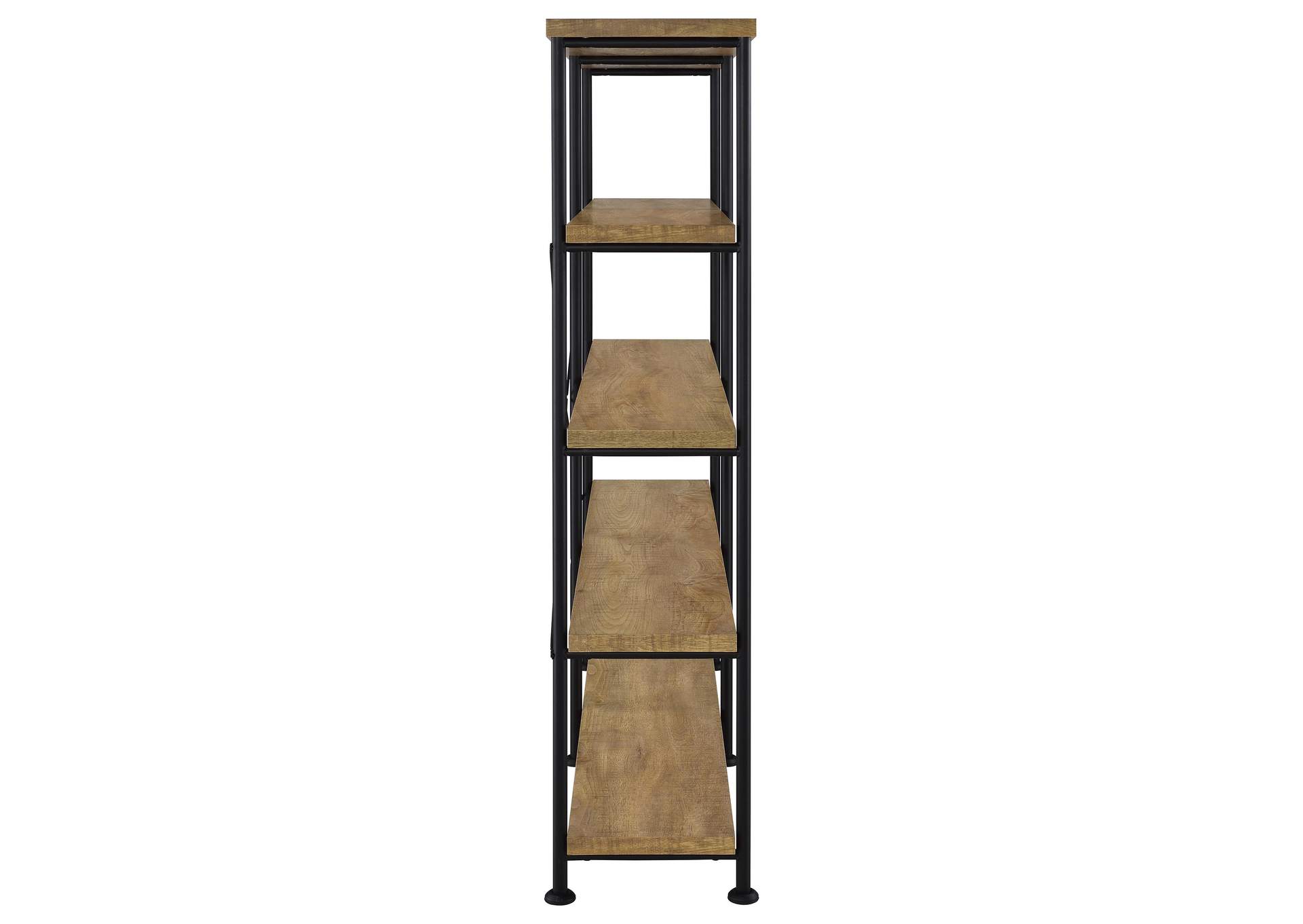 Analiese 63-inch 4-shelf Double Bookshelf Mango image 9