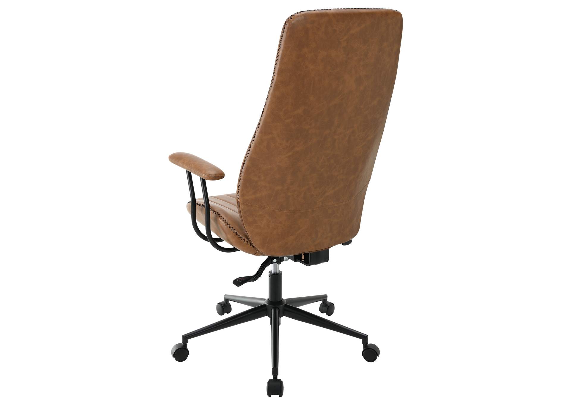 Ranger Upholstered Adjustable Home Office Desk Chair Brown