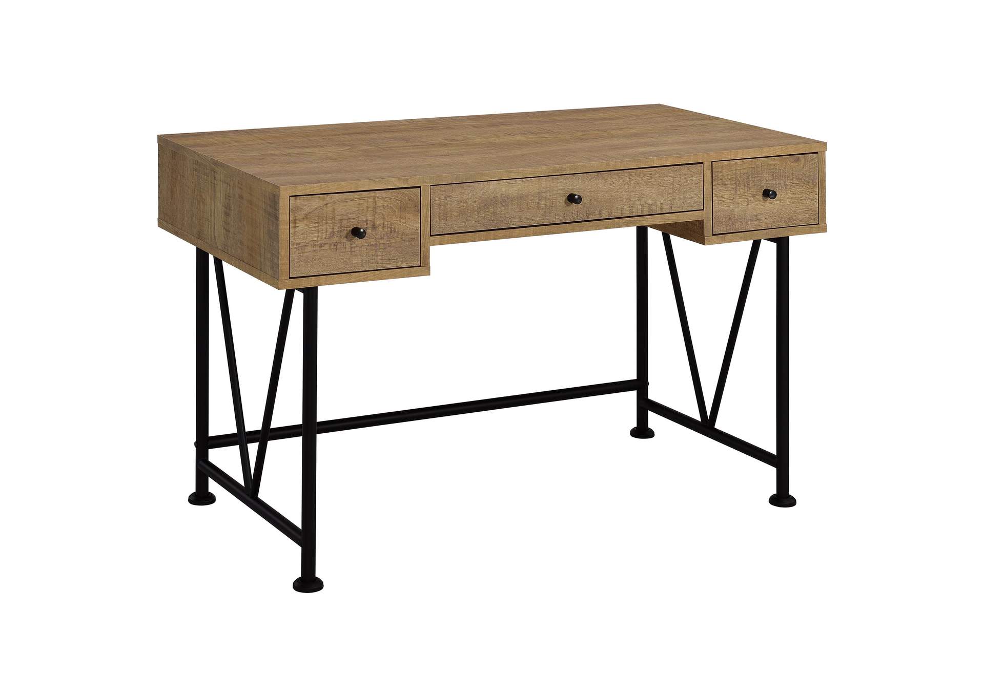 Analiese 47-inch 3-drawer Writing Desk Mango image 1