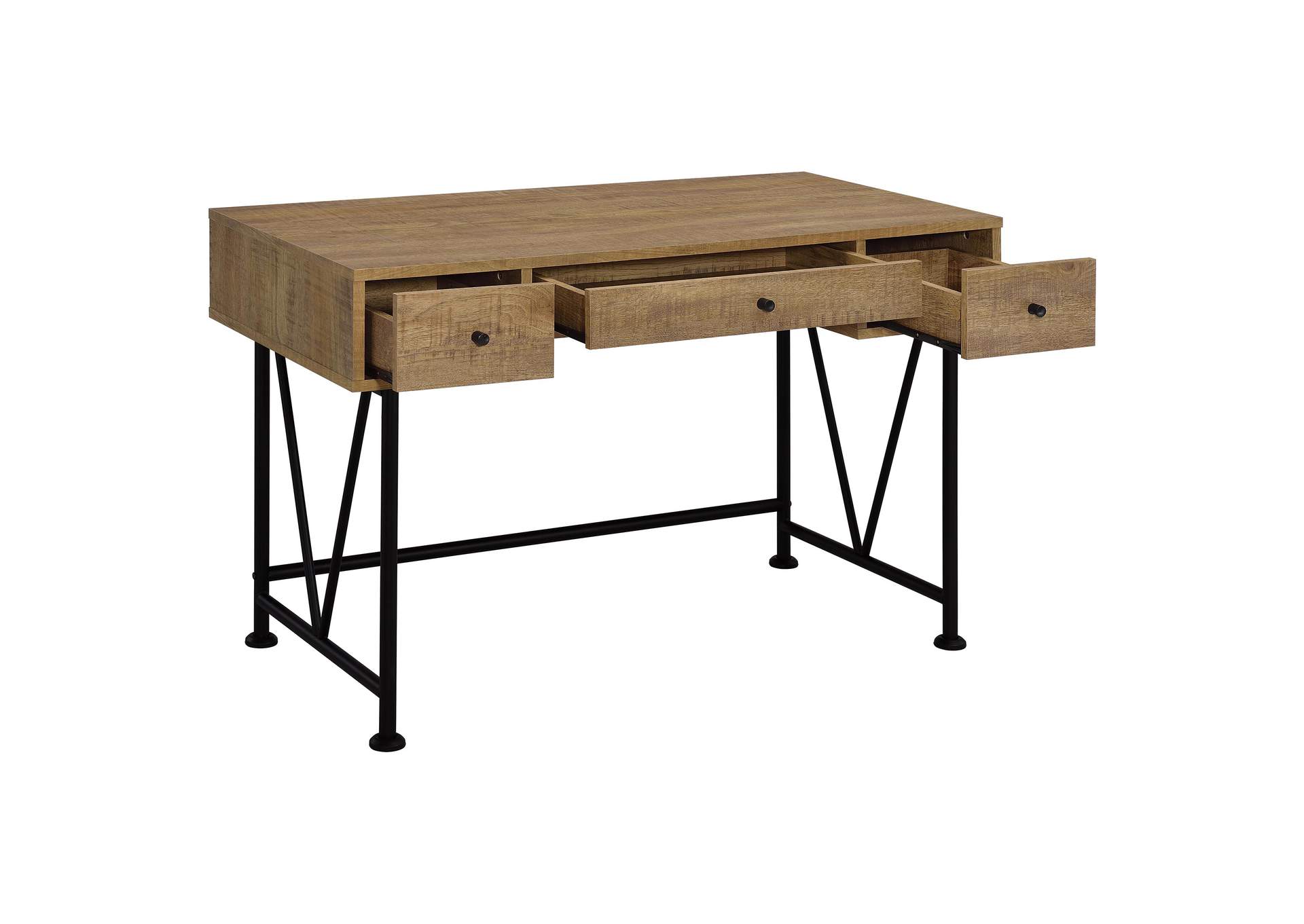 Analiese 47-inch 3-drawer Writing Desk Mango image 4