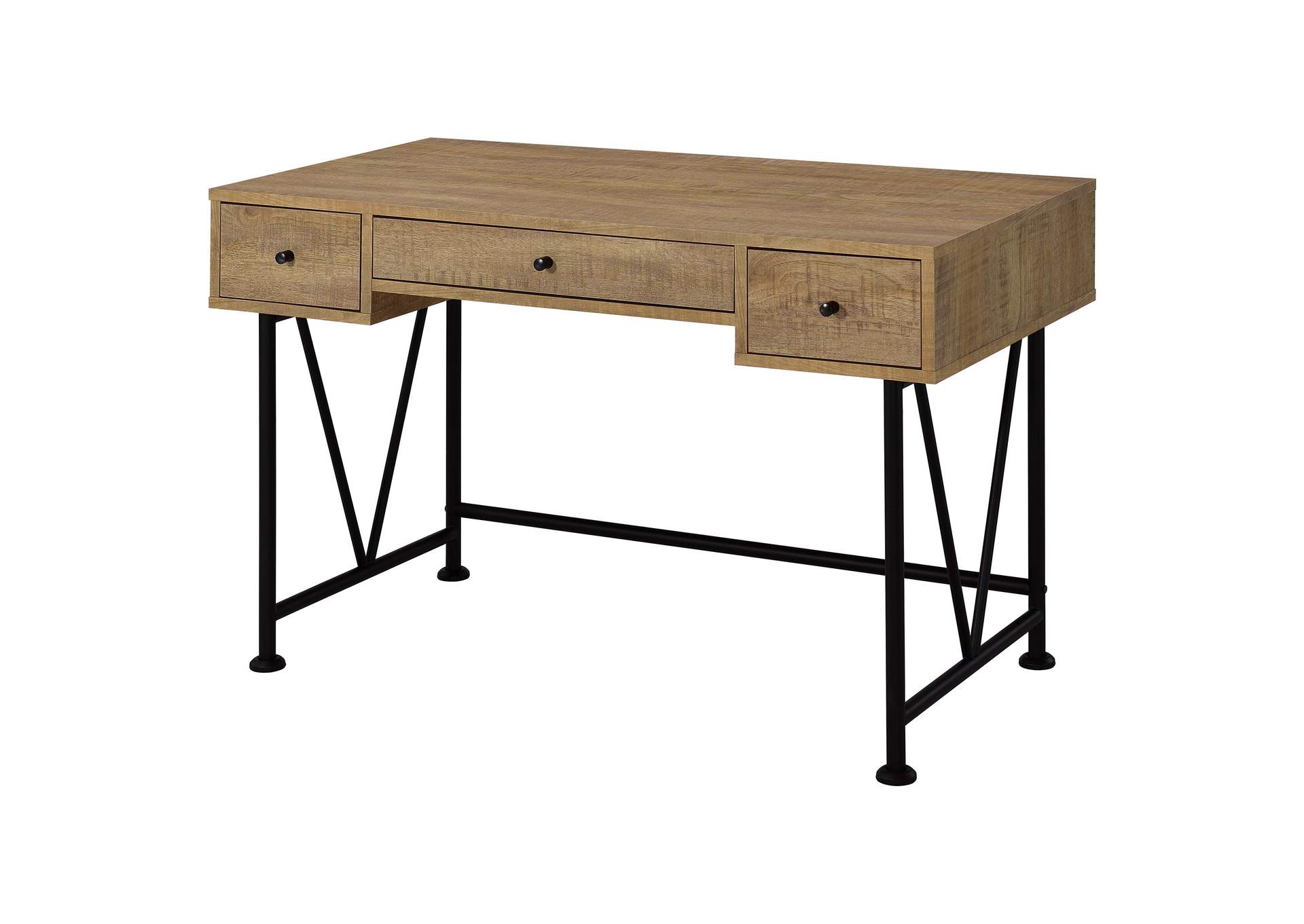 Analiese 47-inch 3-drawer Writing Desk Mango image 6