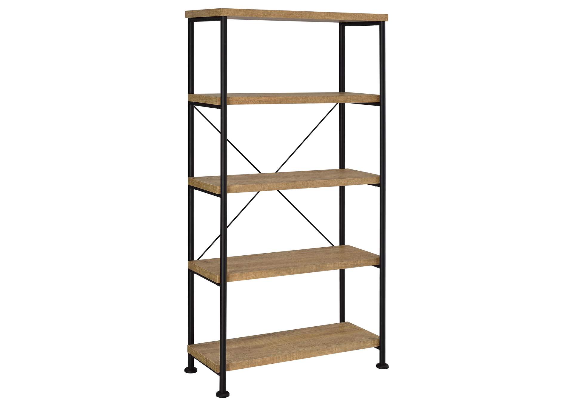 Analiese 63-inch 4-shelf Bookshelf Mango image 1