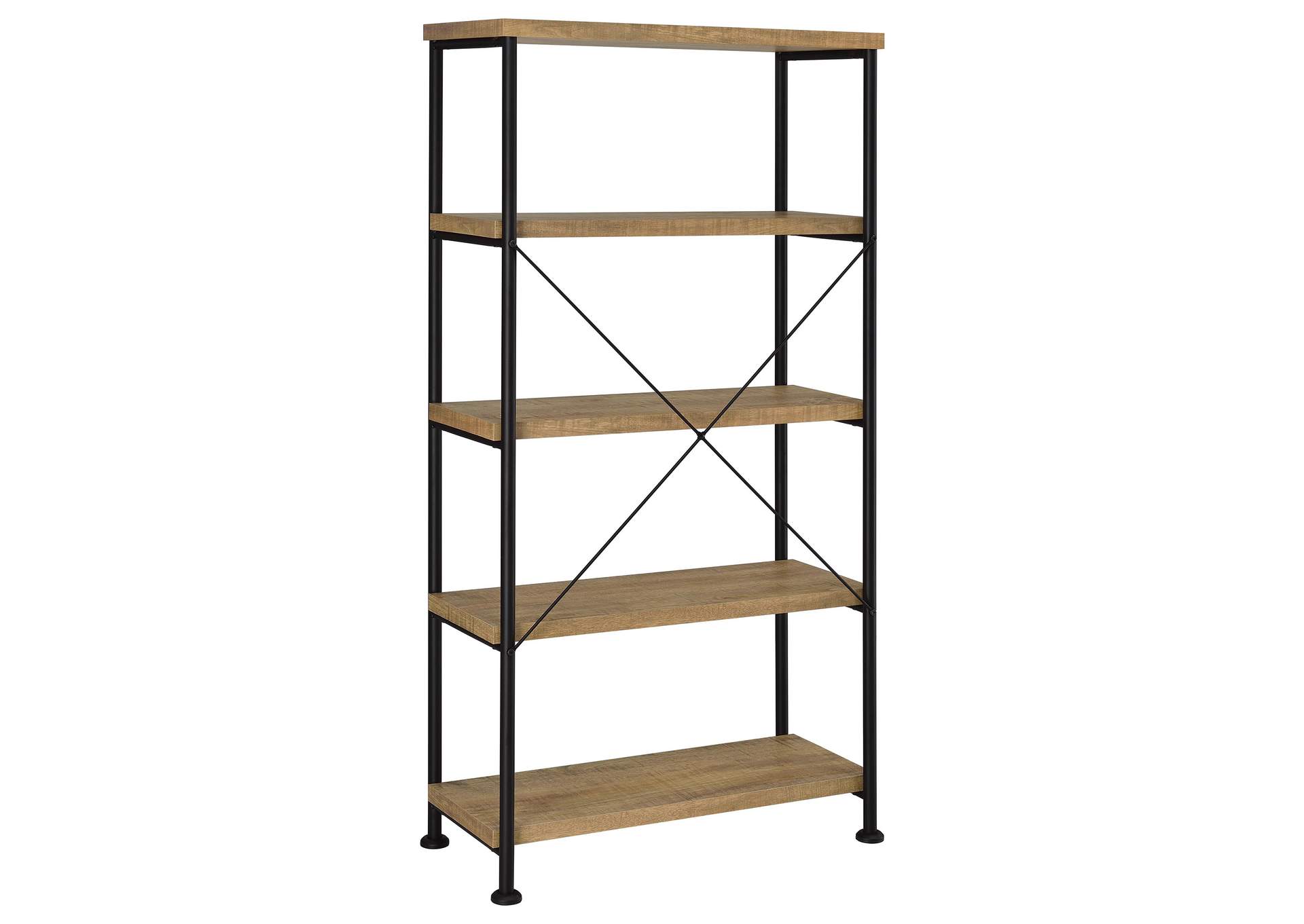 Analiese 63-inch 4-shelf Bookshelf Mango image 7