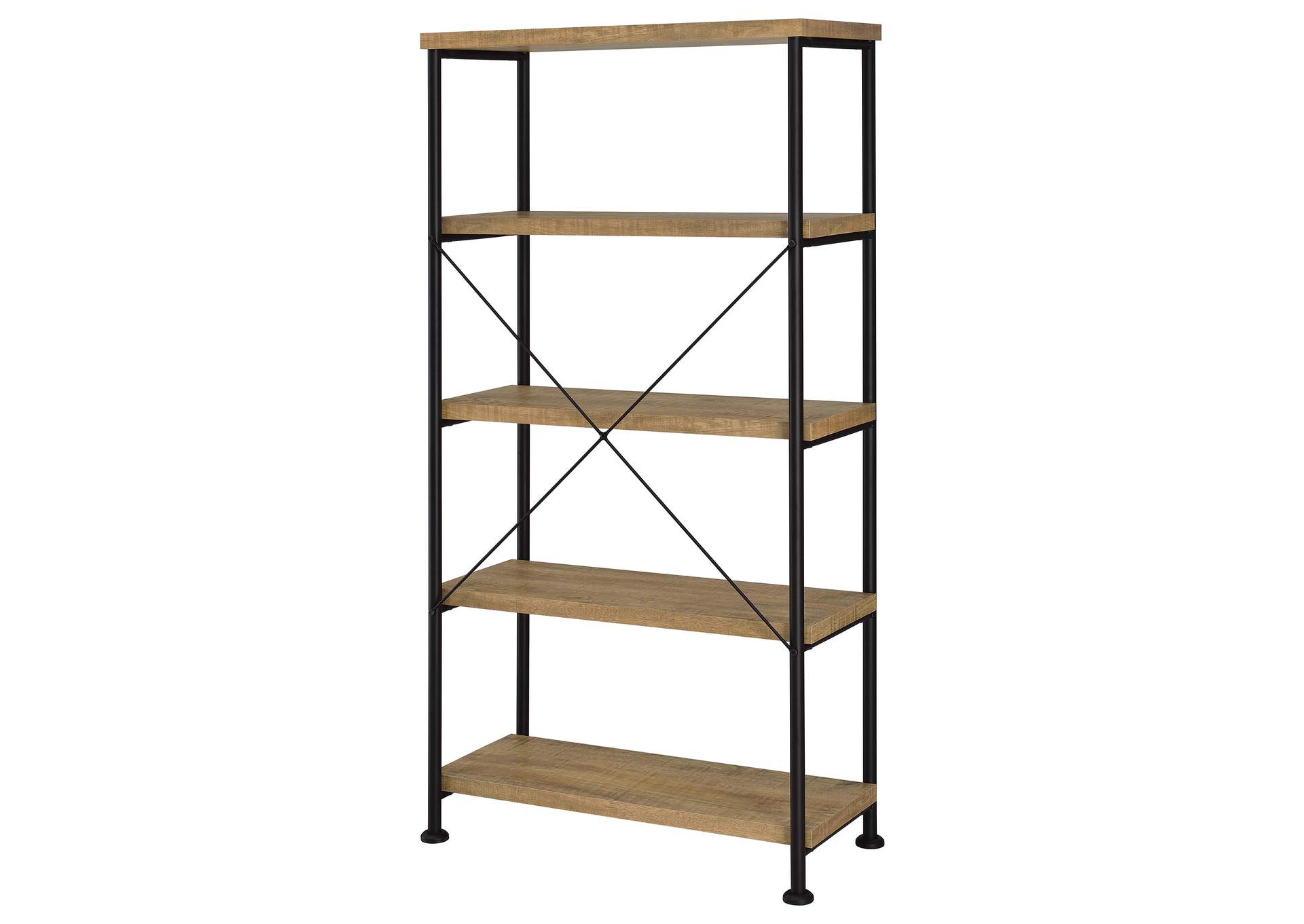 Analiese 63-inch 4-shelf Bookshelf Mango image 8
