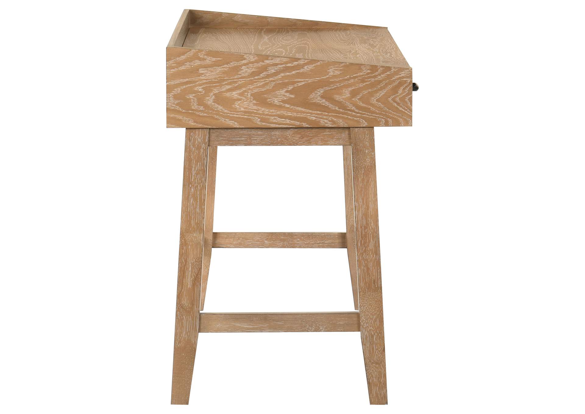 Fabian 38-inch Computer Desk with Keyboard Drawer Distressed Light Brown image 12