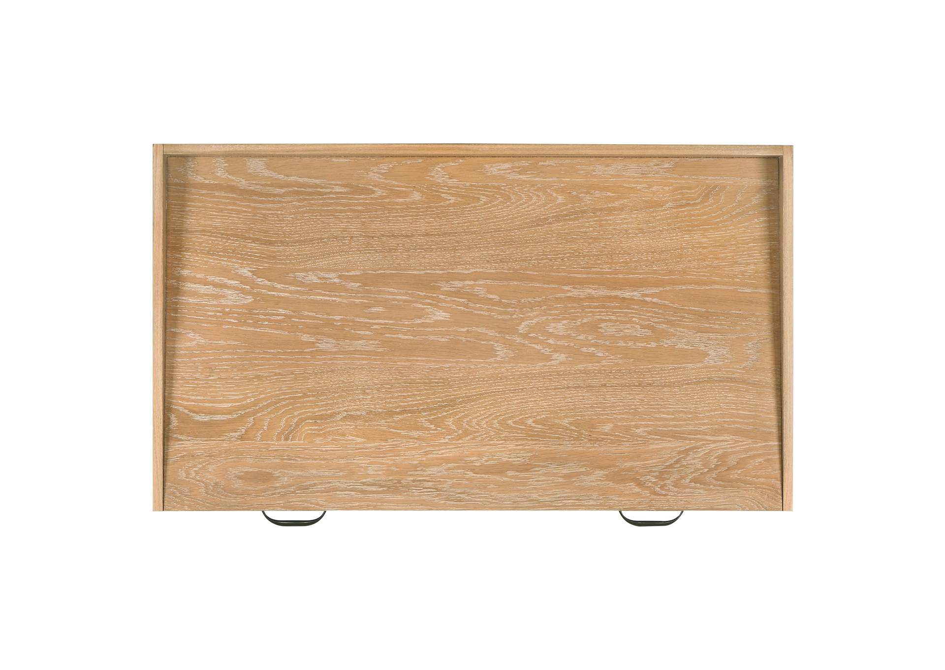 Fabian 38-inch Computer Desk with Keyboard Drawer Distressed Light Brown image 14