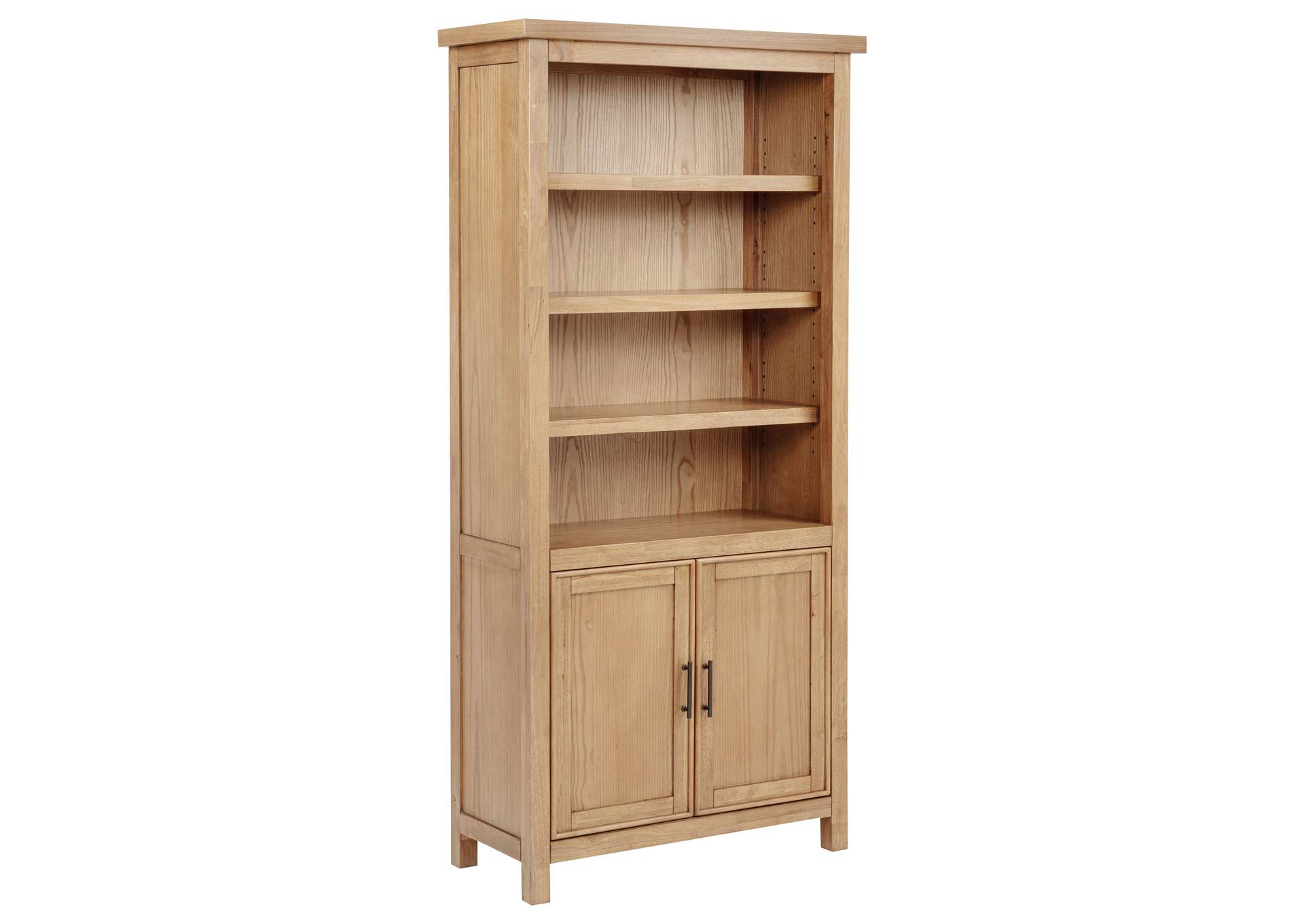 Vermes 72-inch 2-door Home Office Cabinet Bookcase Light Ash image 4