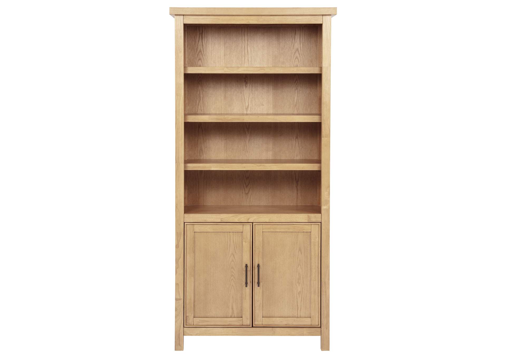Vermes 72-inch 2-door Home Office Cabinet Bookcase Light Ash image 5