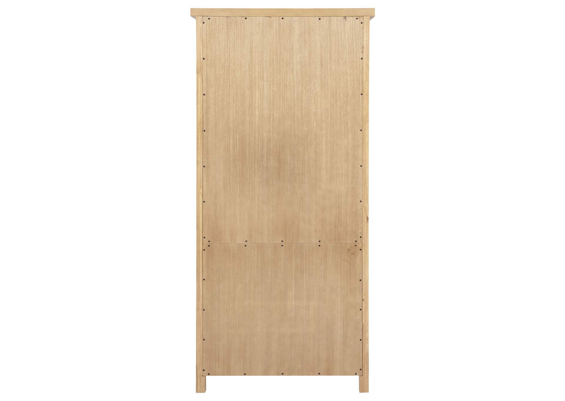 Vermes 72-inch 2-door Home Office Cabinet Bookcase Light Ash image 10