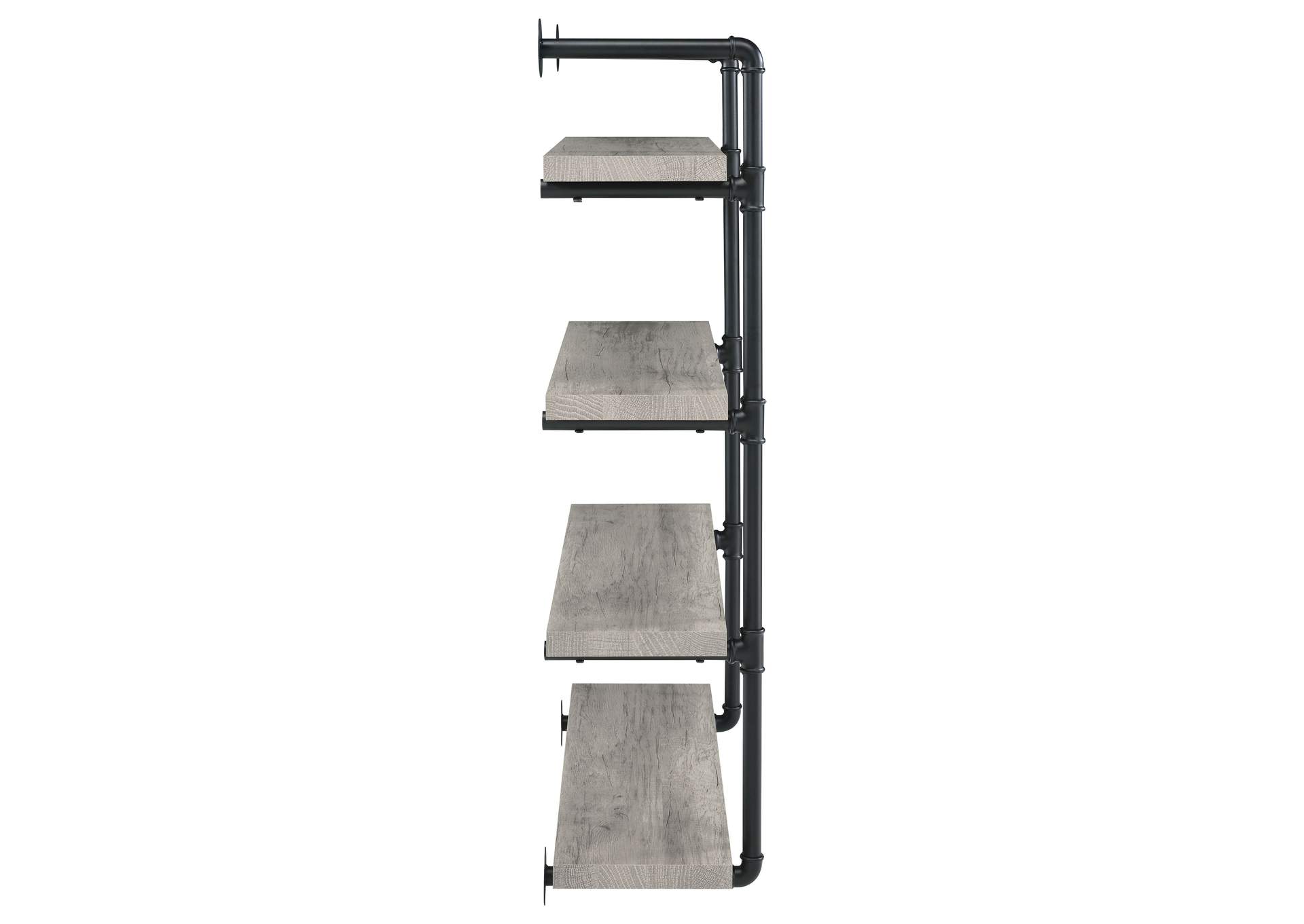Elmcrest 39-inch 4-shelf Wall Bookshelf Grey Driftwood