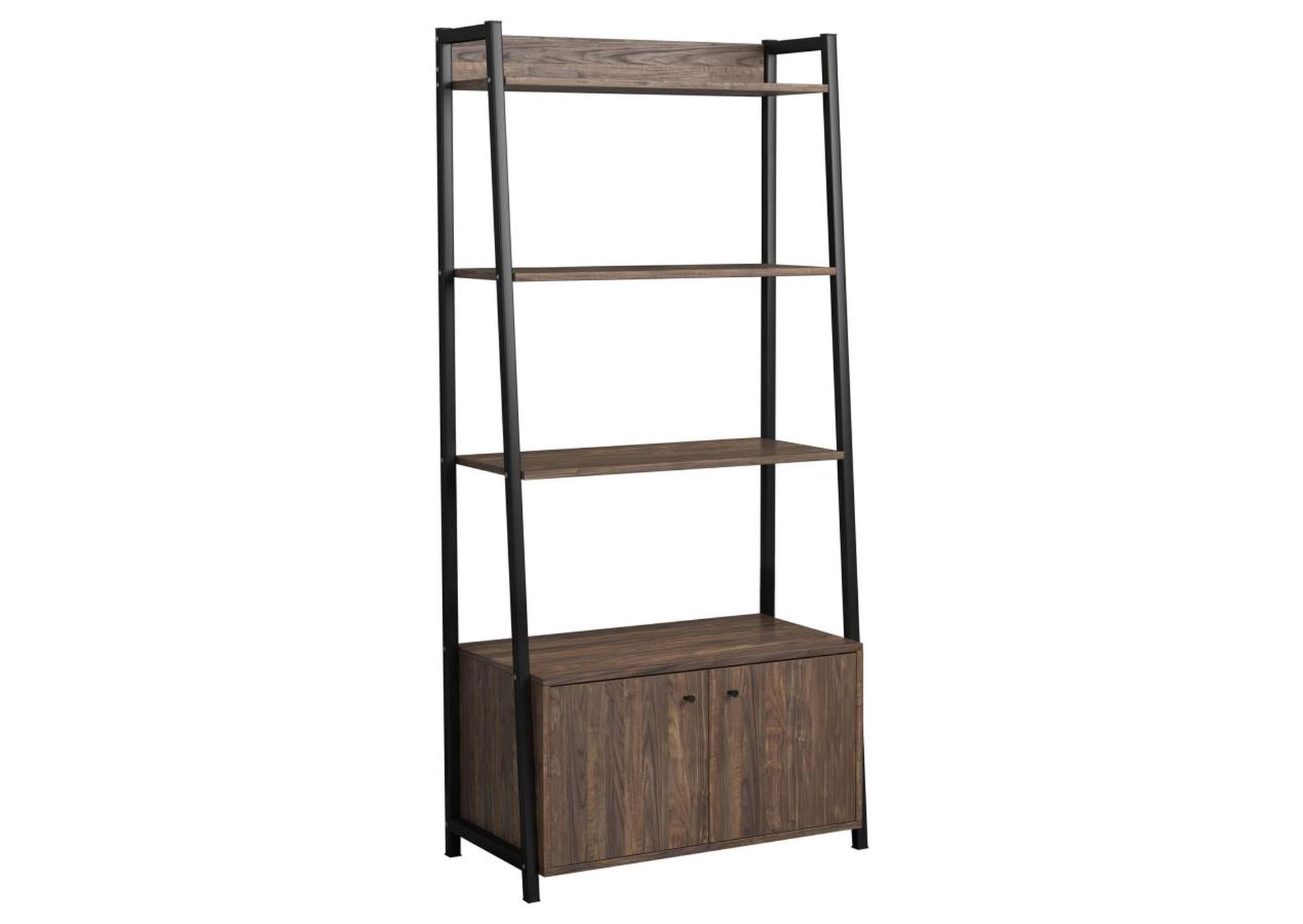 Jacksonville 3-piece Bookcase with Cabinet Aged Walnut image 4