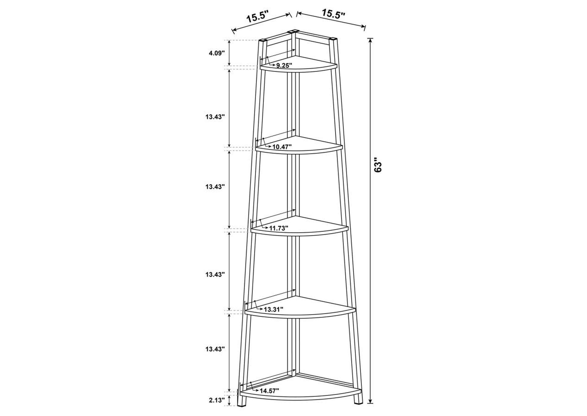 Jacksonville 3-piece Bookcase with Cabinet Aged Walnut image 8
