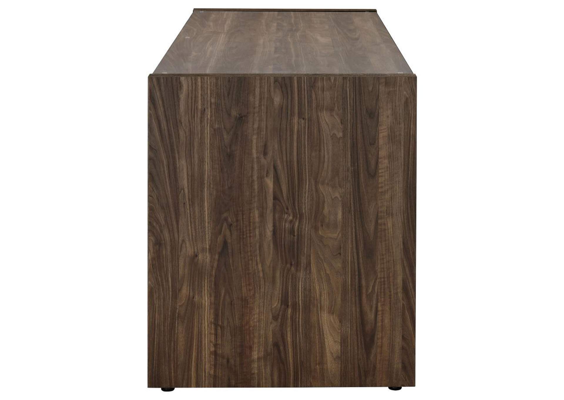 Luetta 3-piece Office Desk Set Aged Walnut image 6