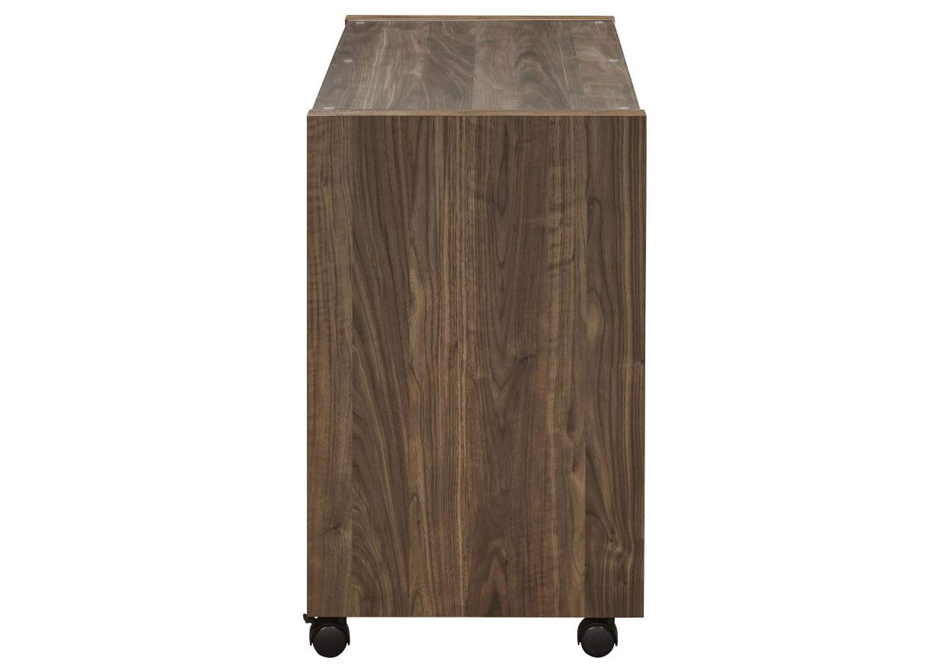 Luetta 3-piece Office Desk Set Aged Walnut image 10