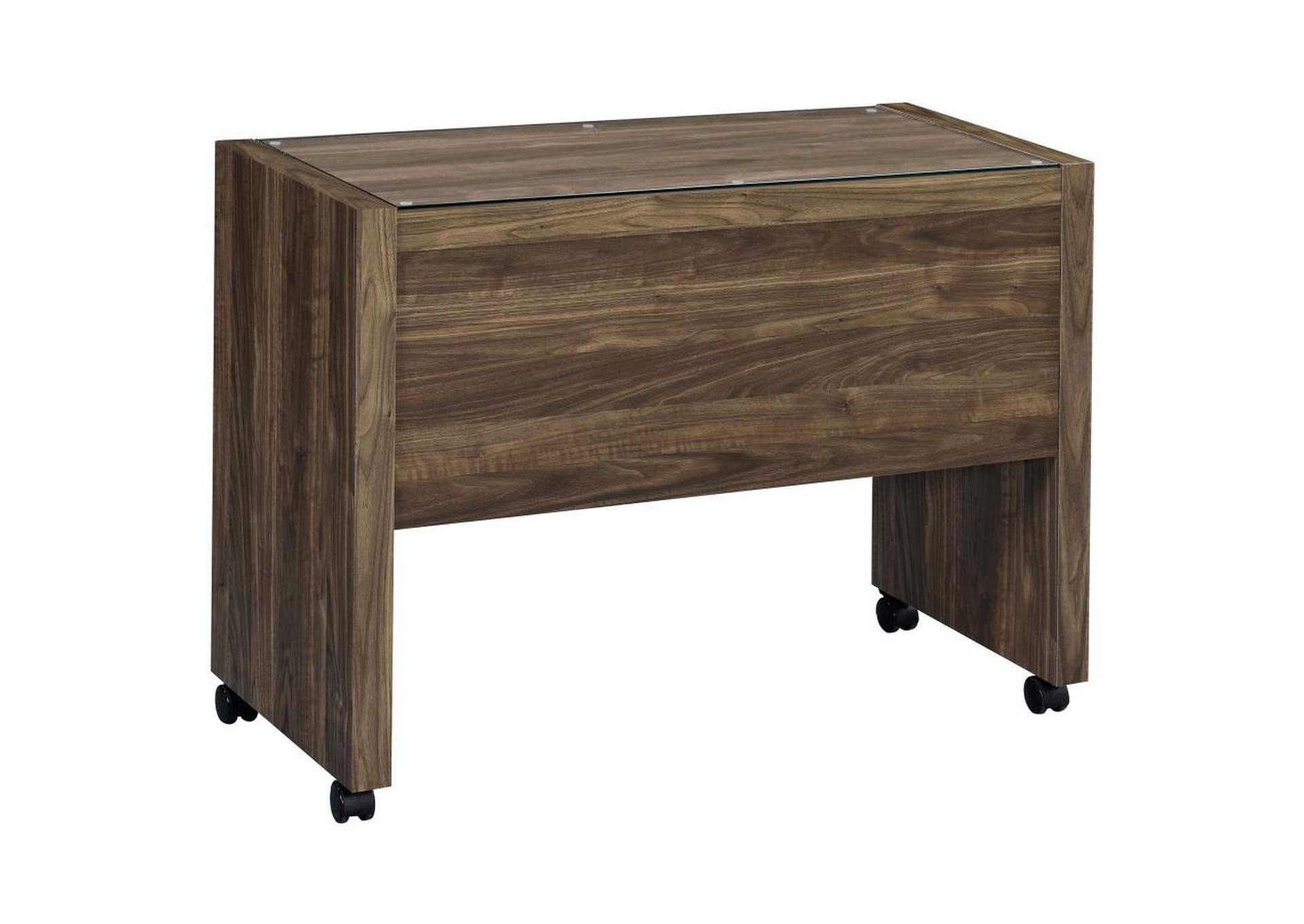 Luetta 3-piece Office Desk Set Aged Walnut image 11