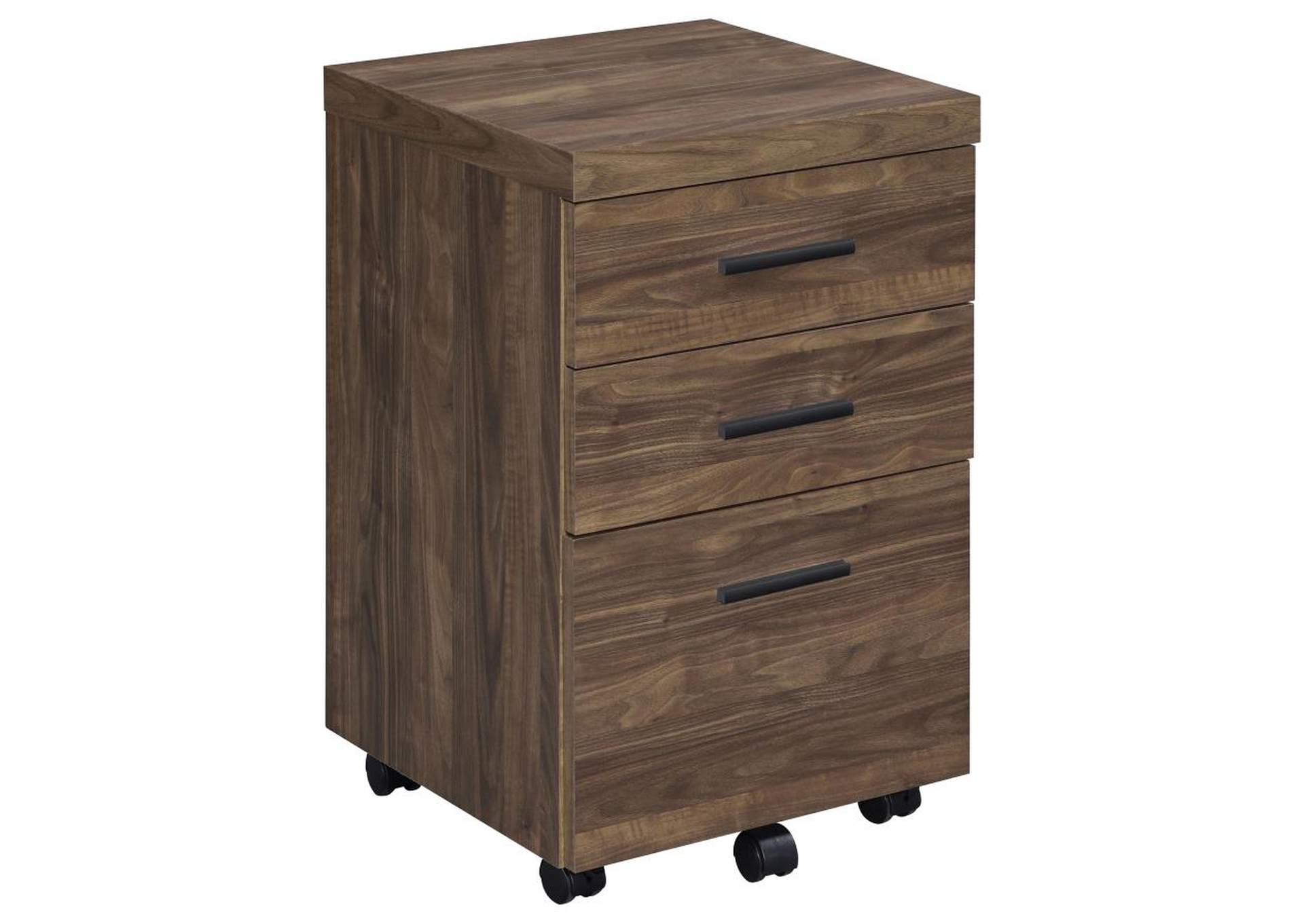 Luetta 3-piece Office Desk Set Aged Walnut image 12