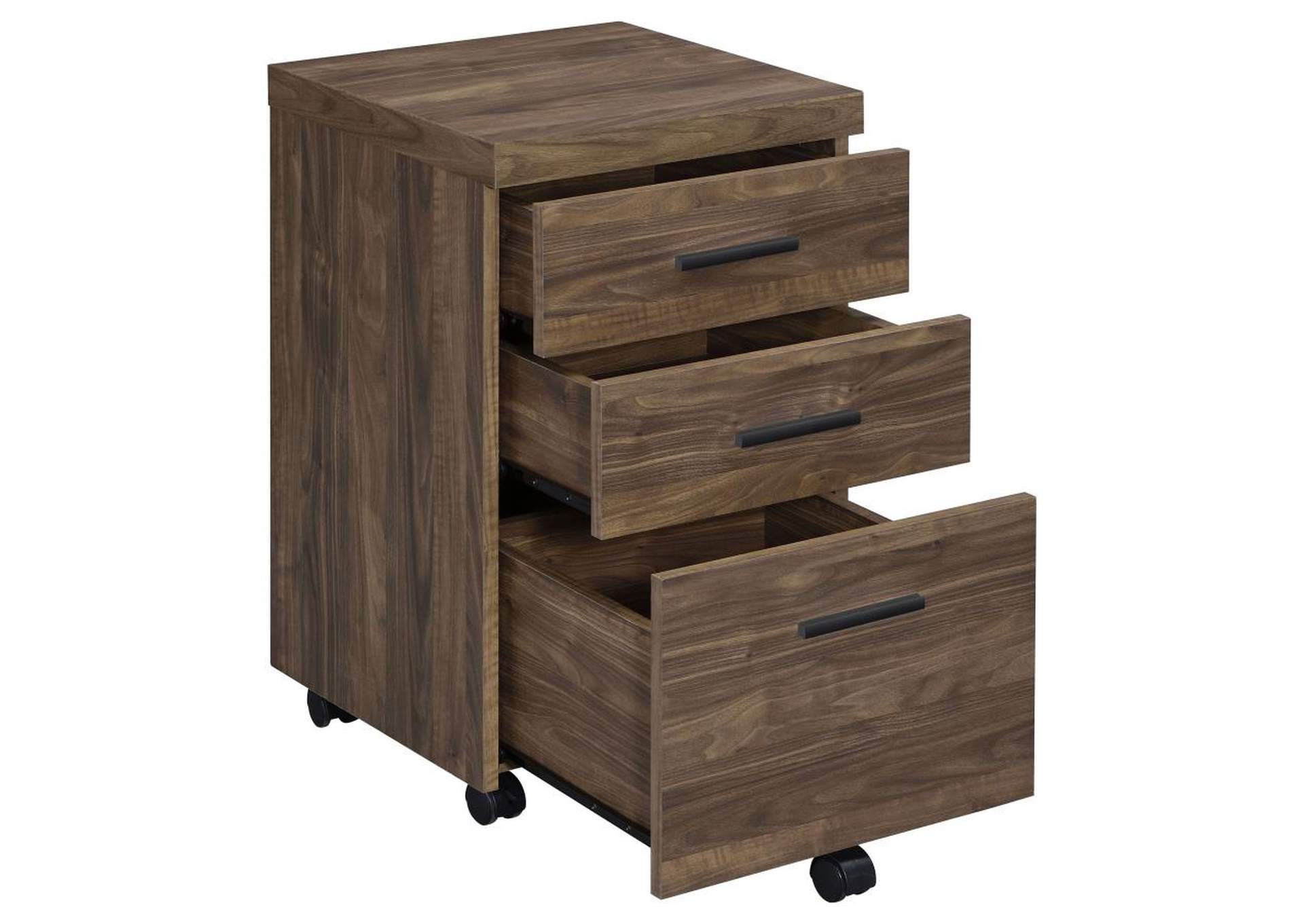 Luetta 3-piece Office Desk Set Aged Walnut image 13