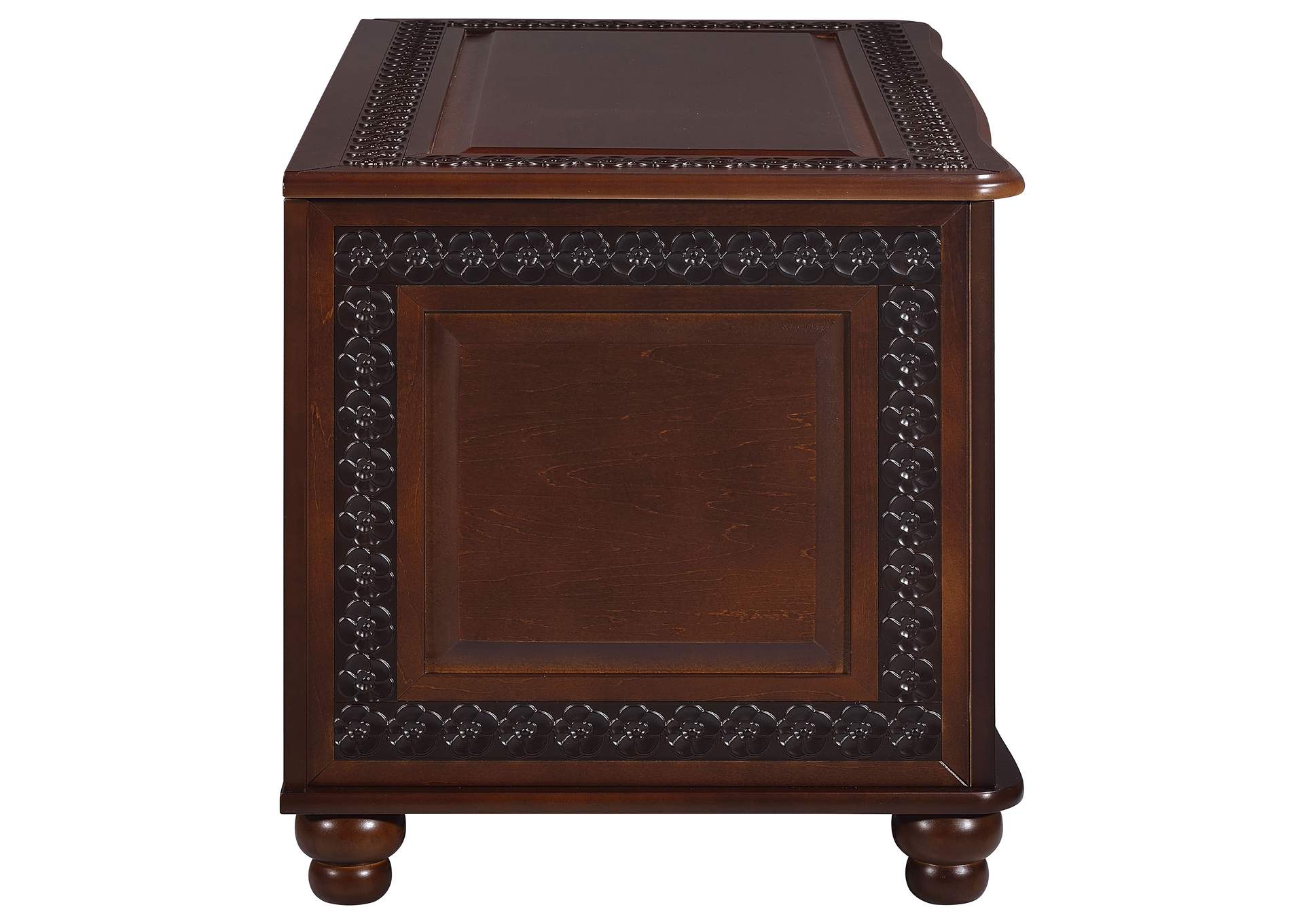 Finlay Flip Open Storage Cedar Chest Deep Tobacco