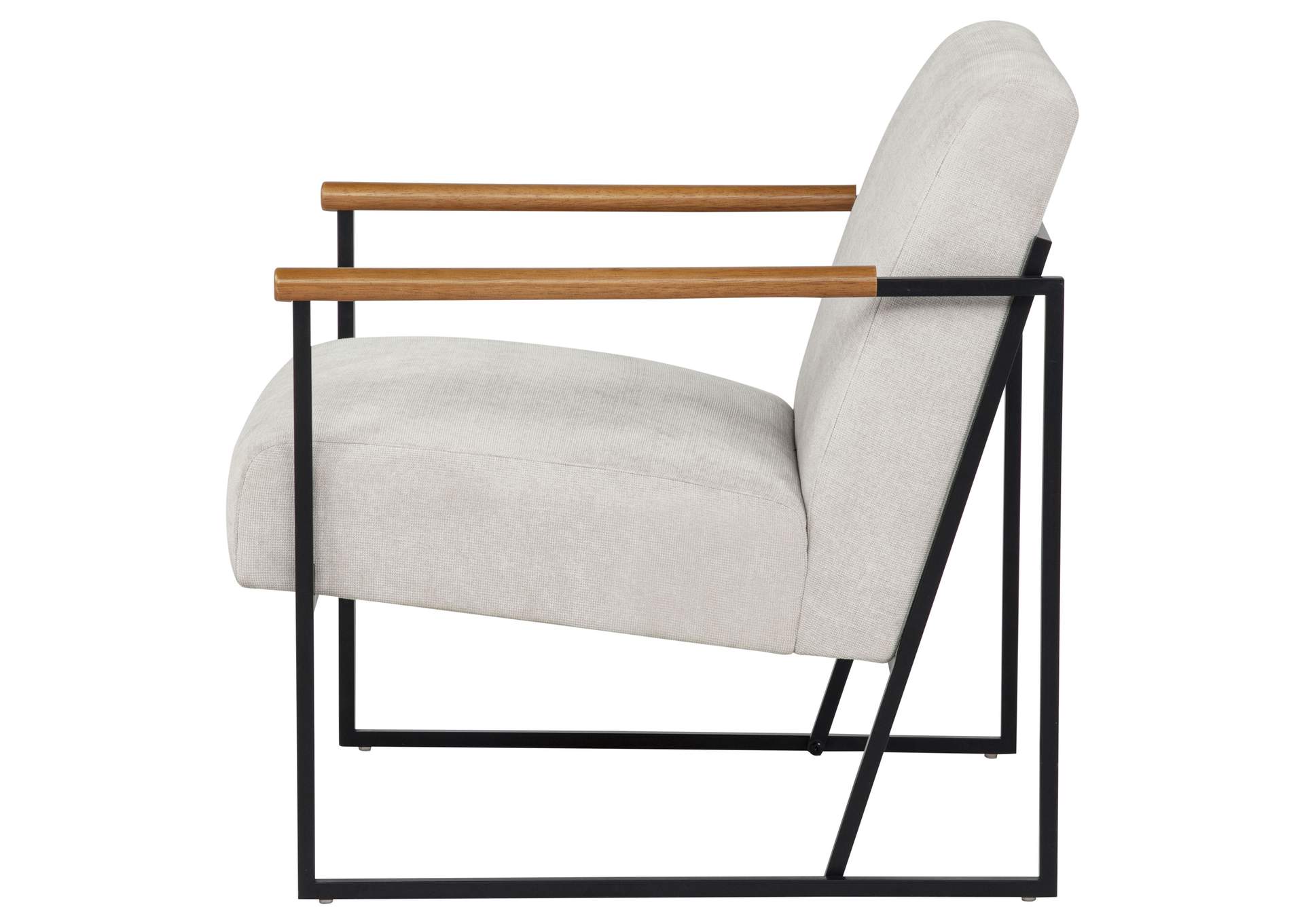 Monsen Fabric Upholstered Metal Frame Accent Chair Ivory image 6