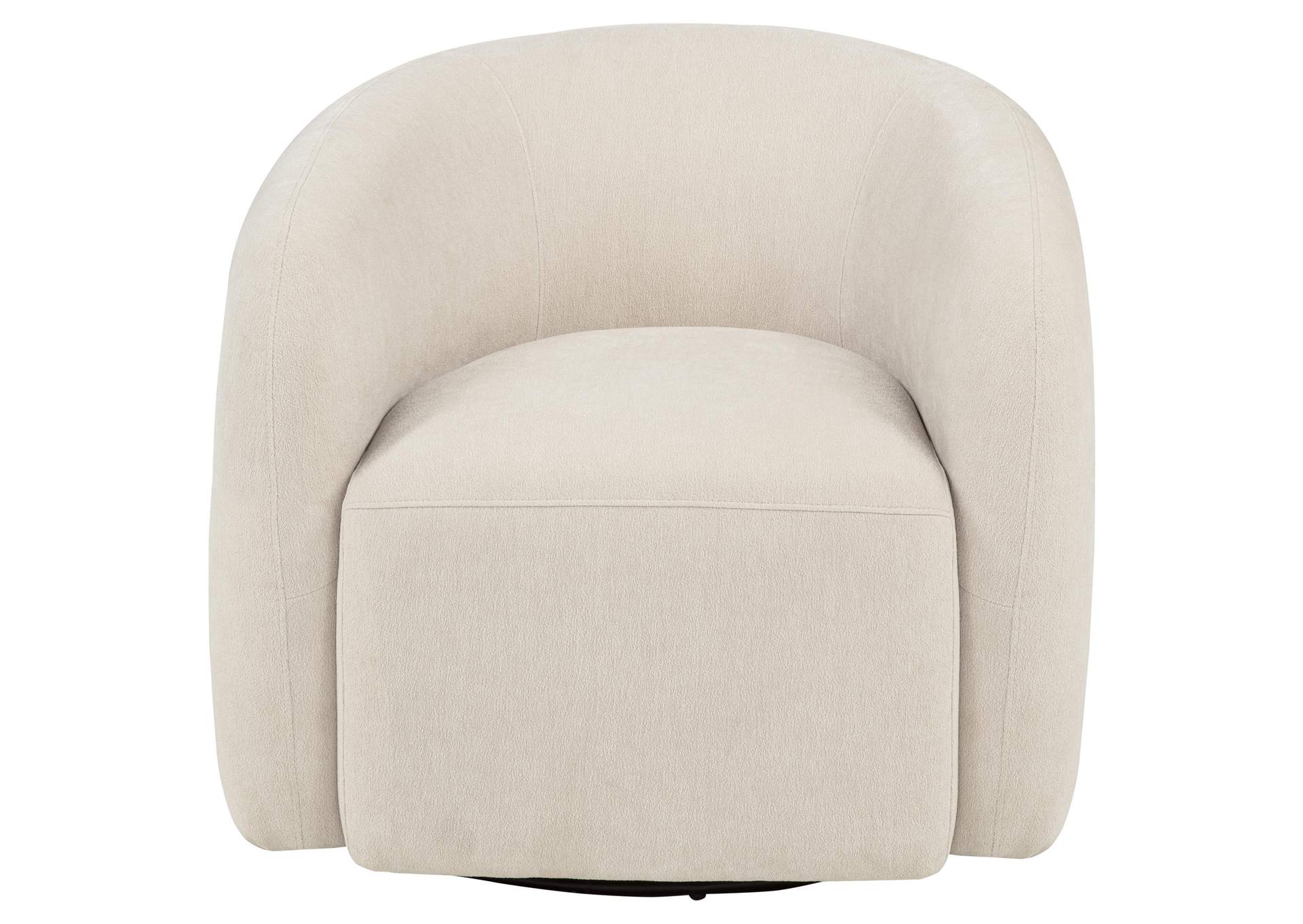 Gerley Chenille Upholstered Swivel Accent Chair Beige image 4