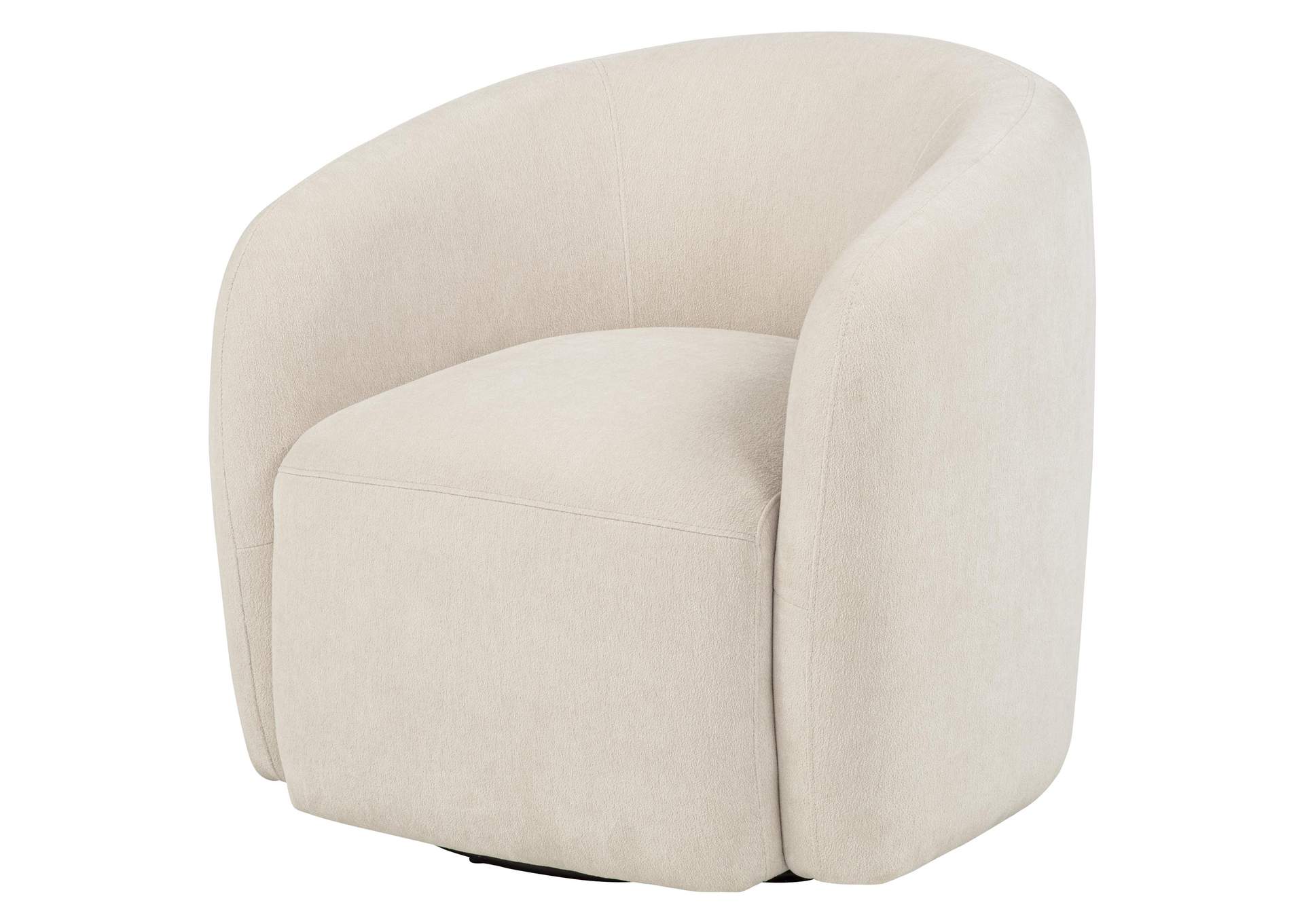 Gerley Chenille Upholstered Swivel Accent Chair Beige image 5