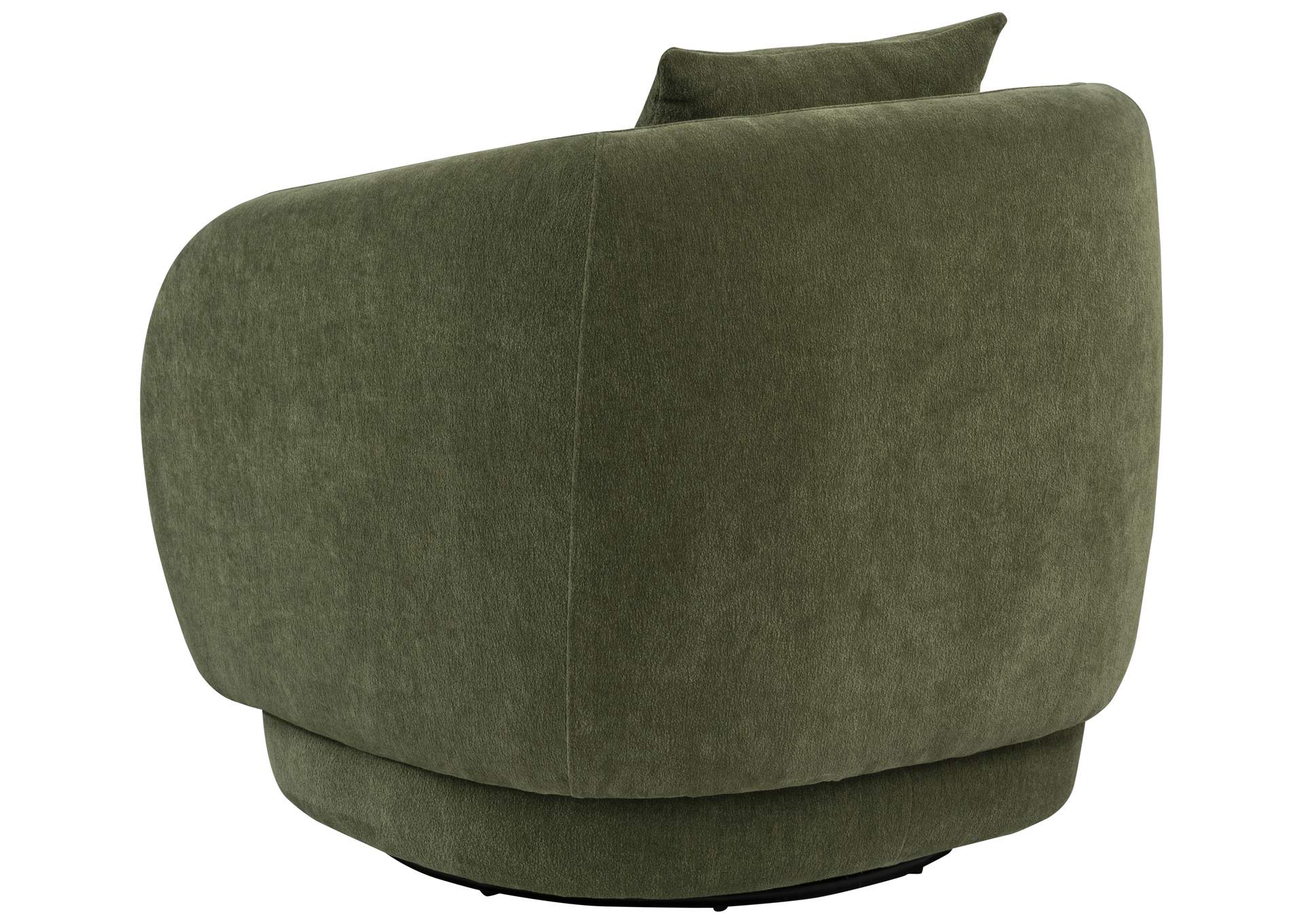 Arnaud Chenille Upholstered Swivel Accent Chair Green image 7