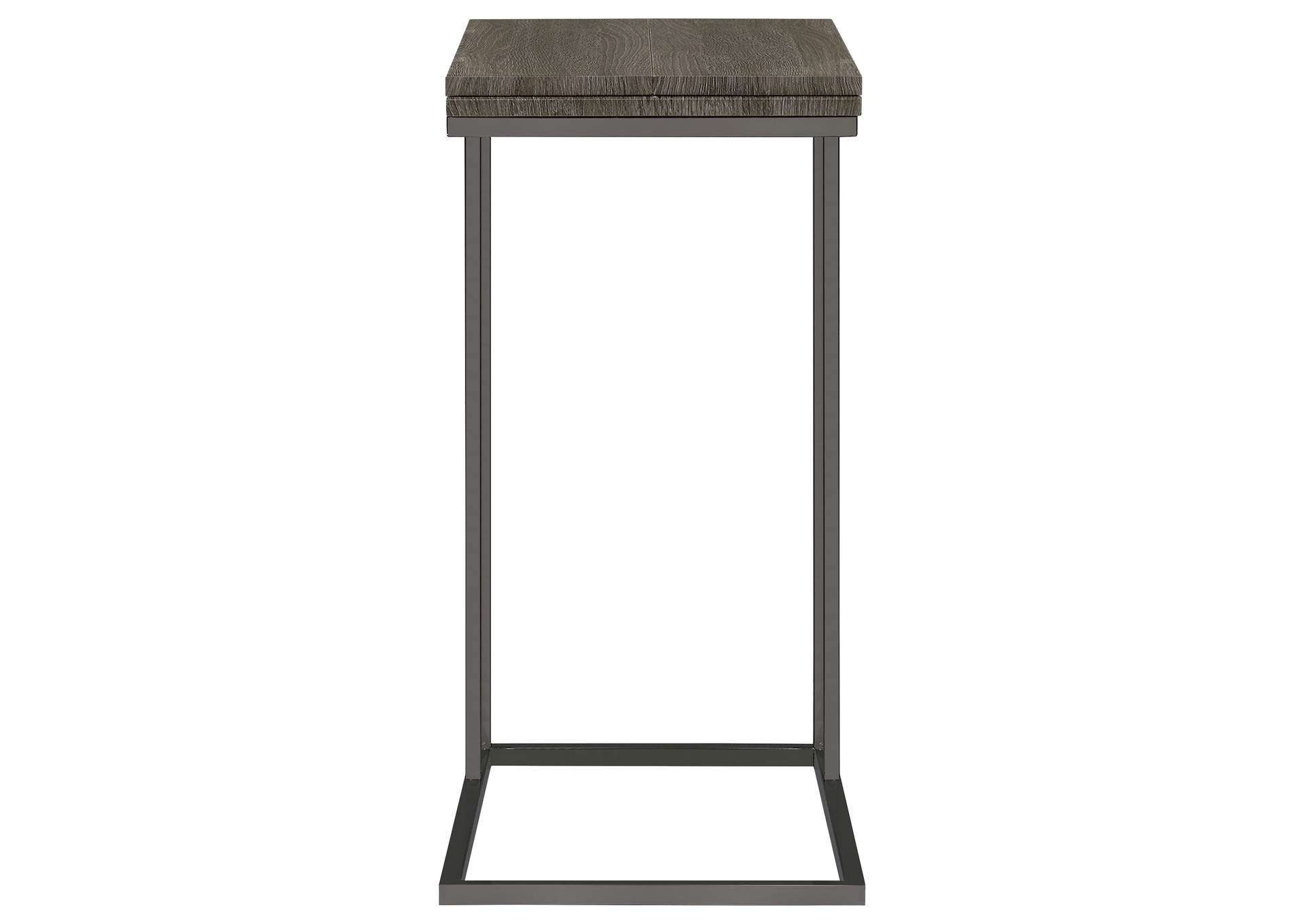 Pedro Expandable Top Accent Table Weathered Grey and Black
